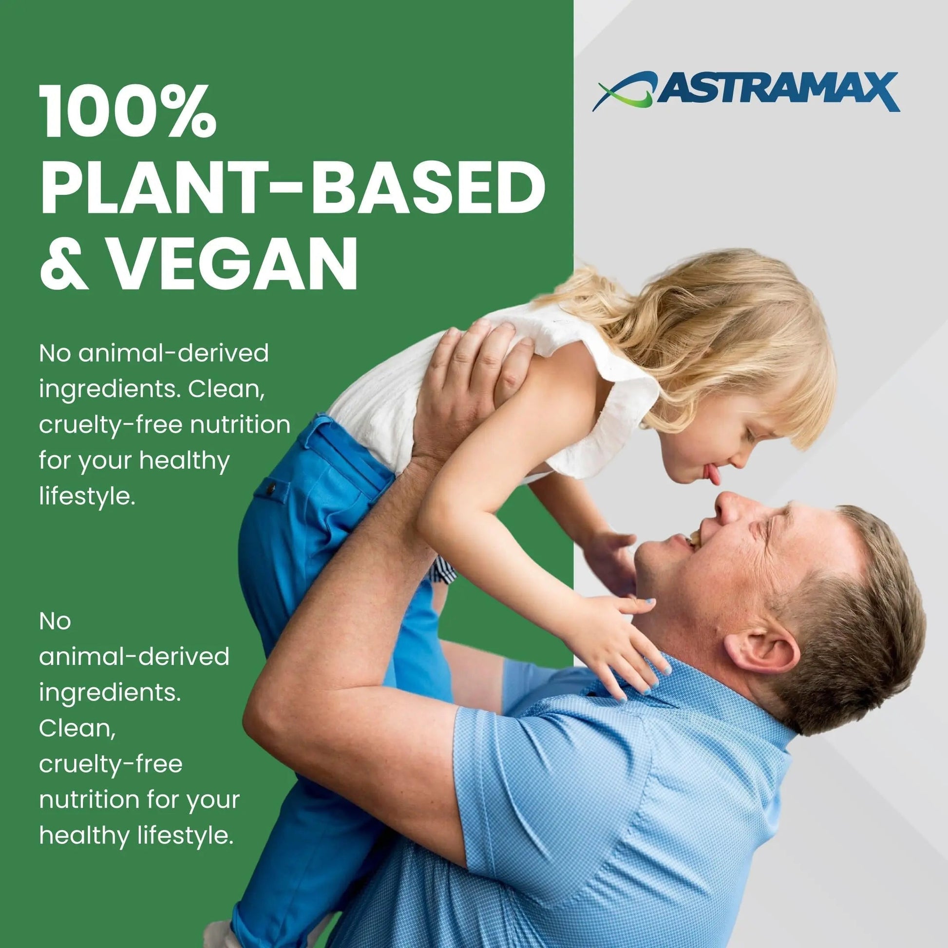 Astramax Advanced Vegan Multivitamin | Whole Food-Based Vitamin & Mineral Complex with 26 Nutrients, B12, D3, Probiotics & 42 Superfoods | Astramax uk supplements
