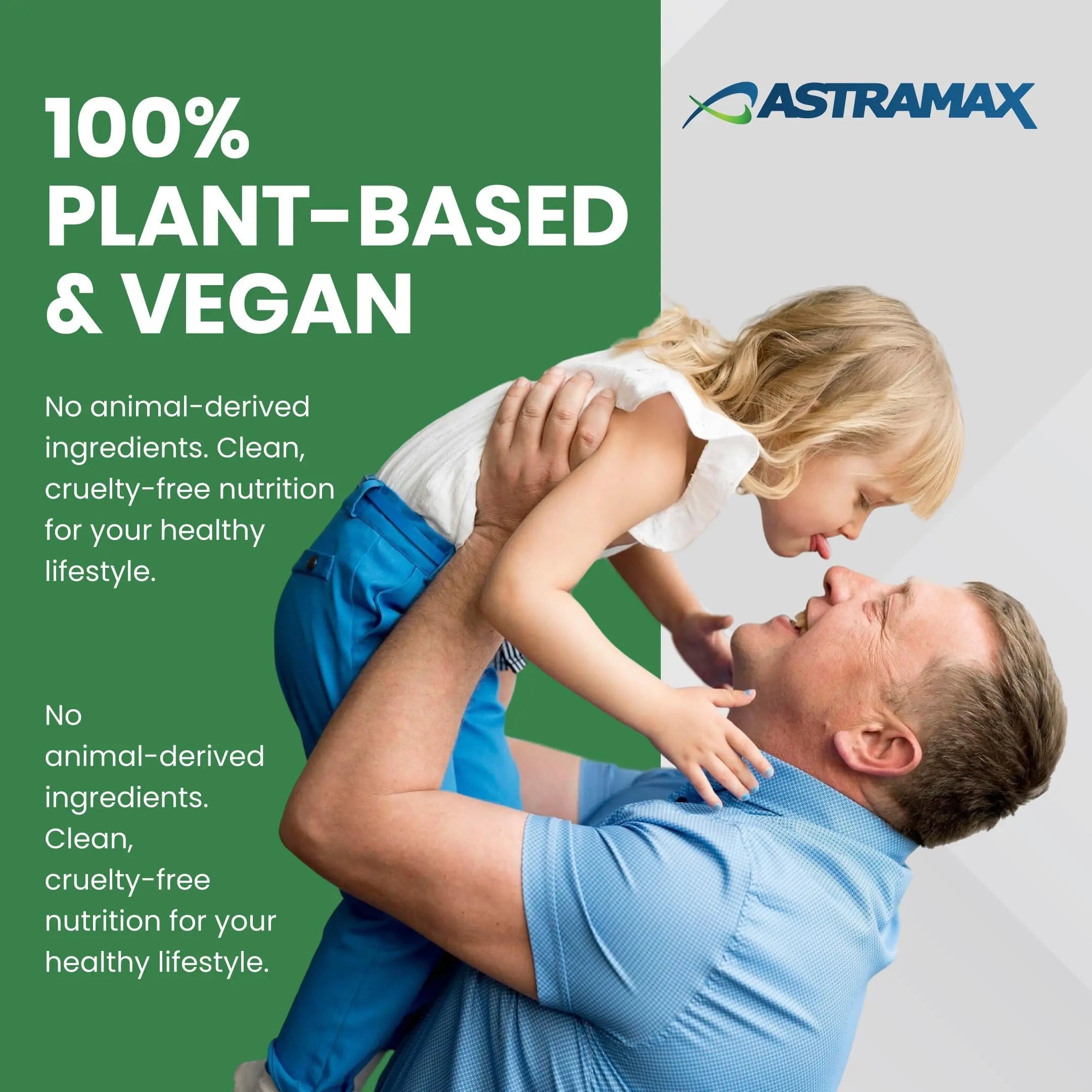 Astramax Advanced Vegan Multivitamin | Whole Food-Based Vitamin & Mineral Complex with 26 Nutrients, B12, D3, Probiotics & 42 Superfoods | Astramax uk supplements
