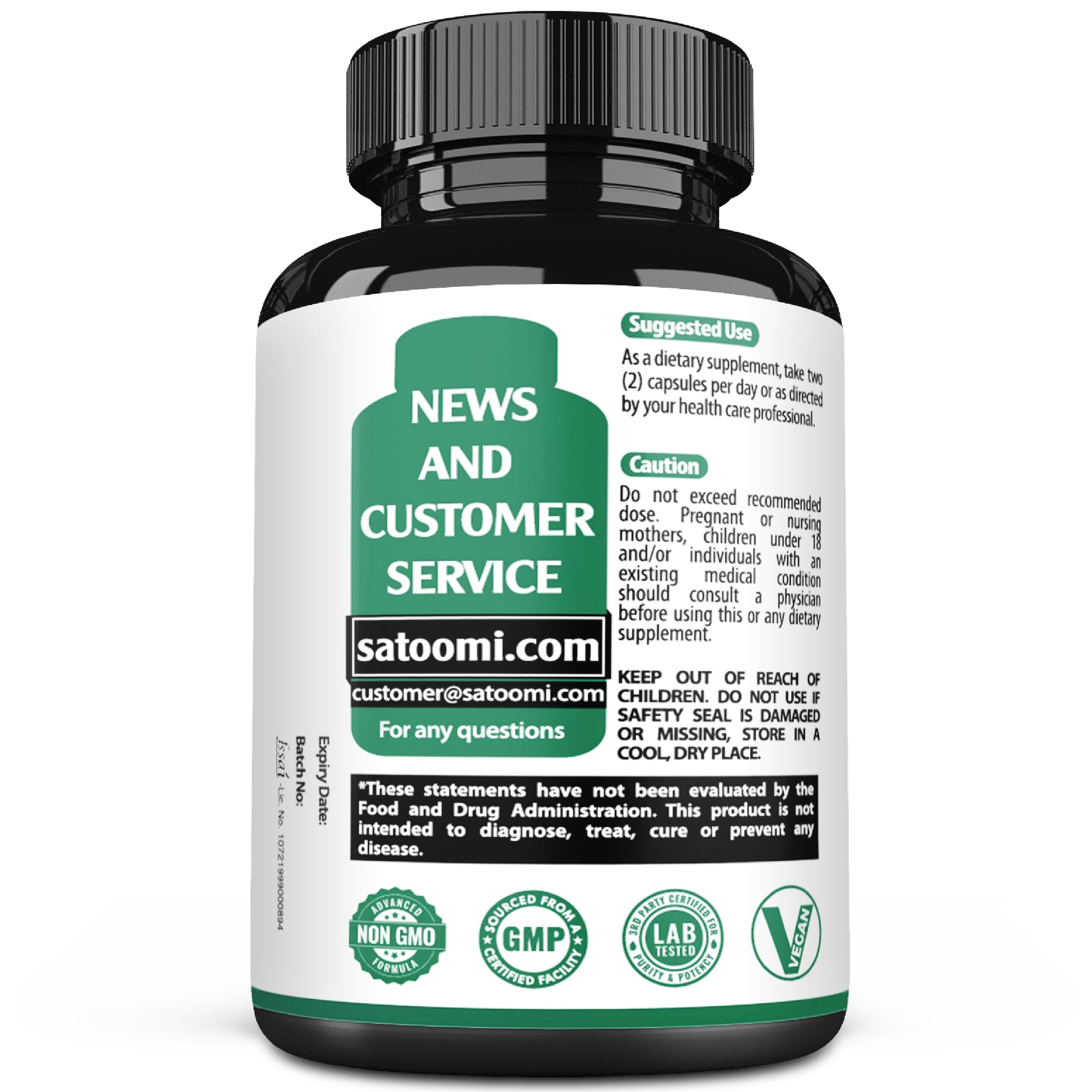 Satoomi 9in1 Moringa Capsules - Featuring Moringa, Turmeric, Boswellia, Ginger, Ashwagandha, Ceylon Cinnamon and Milk Thistle, and Resveratrol | Support Mood, Heart & Overall Health - 60 Count Satoomi uk supplements