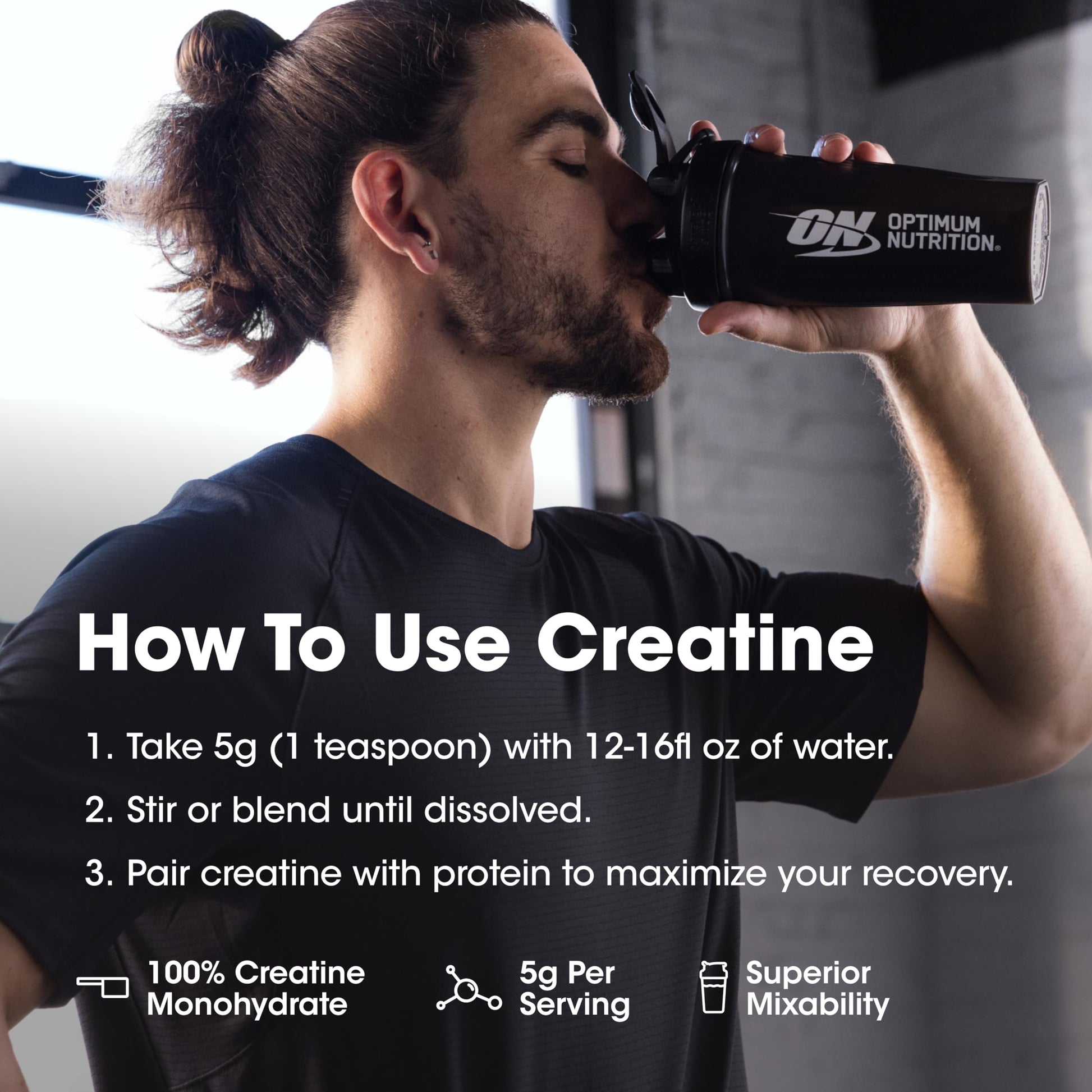Optimum Nutrition Micronized Creatine Monohydrate Powder, Unflavored, 120 Servings, 600 Grams Optimum Nutrition uk supplements
