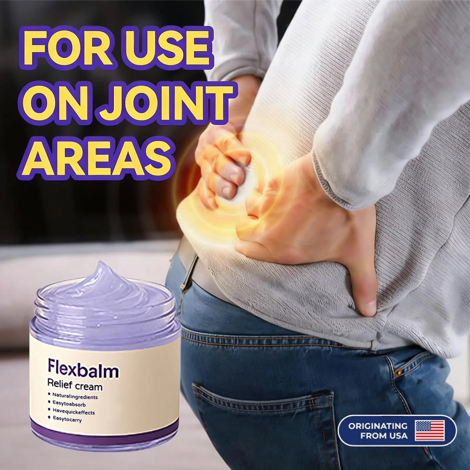 Flexbalm Rapid Joint Relief Gel - Advanced Relief Soothing Massage Gel, Flexbalm Rapid Joint Relief Cream for stiffness and soreness (2) FKMEE uk supplements