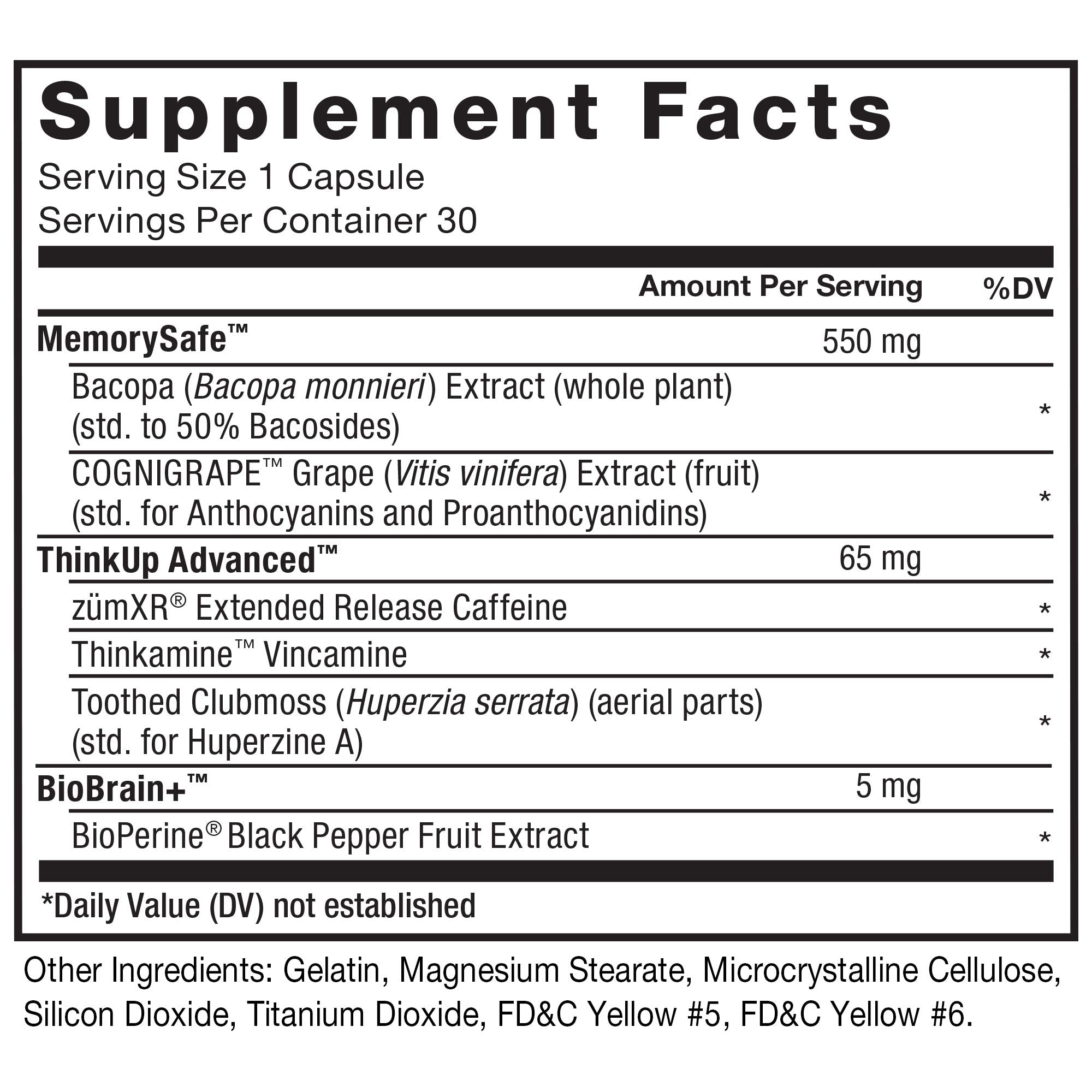 Force Factor Forebrain Nootropic Brain Supplement with Caffeine Bacopa and Huperzine A Capsules 3Pack, White, 90 Count Force Factor uk supplements