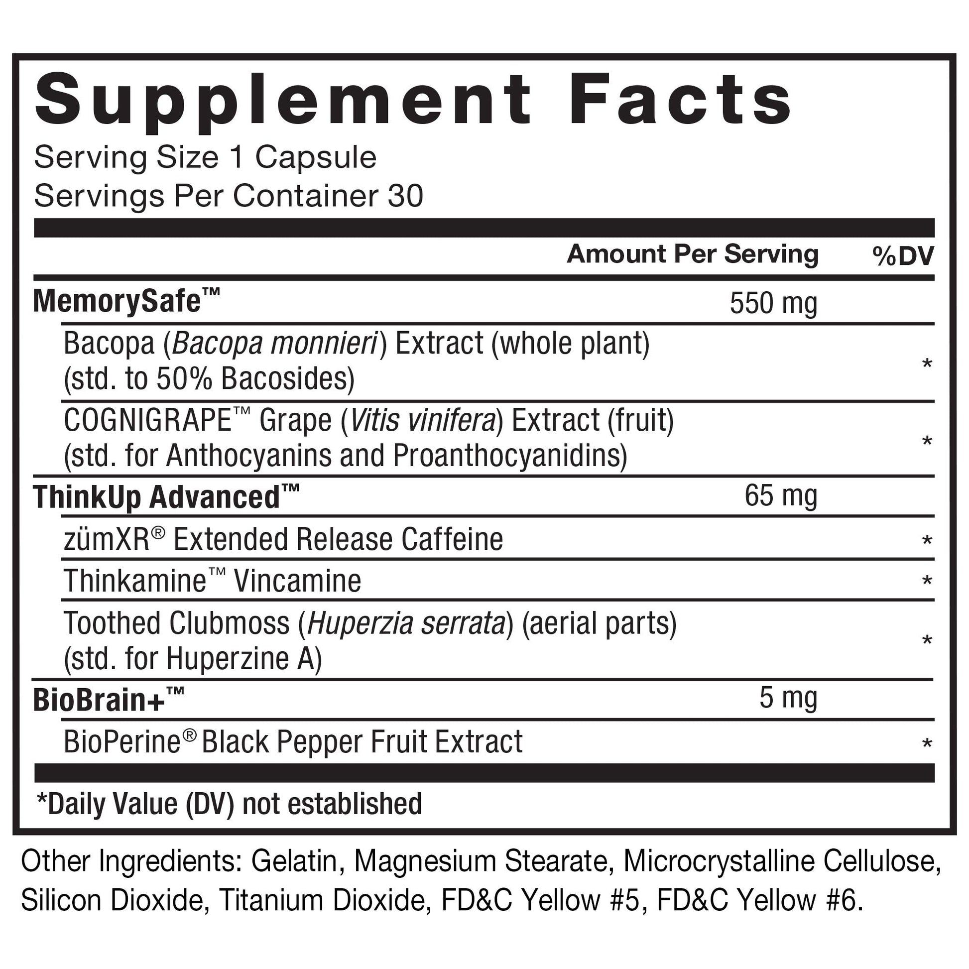 Force Factor Forebrain Nootropic Brain Supplement to Improve Memory, Boost Focus, Increase Mental Energy, and Support Brain Health with Caffeine, Bacopa, and Huperzine A, 30 Capsules Force Factor uk supplements