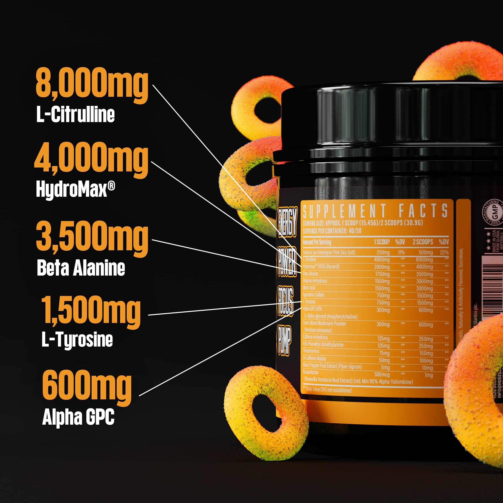 Huge Supplements Wrecked Pre-Workout Powder, 30G+ Ingredients Per Serving to Boost Huge Supplements uk supplements