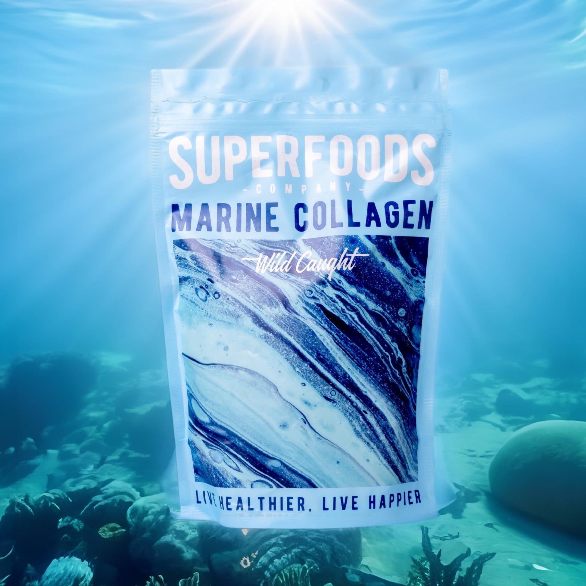 Superfoods Company - Hydrolysed Marine Collagen, Boosts Hair and Skin Health, Unflavoured Superfoods Company uk supplements