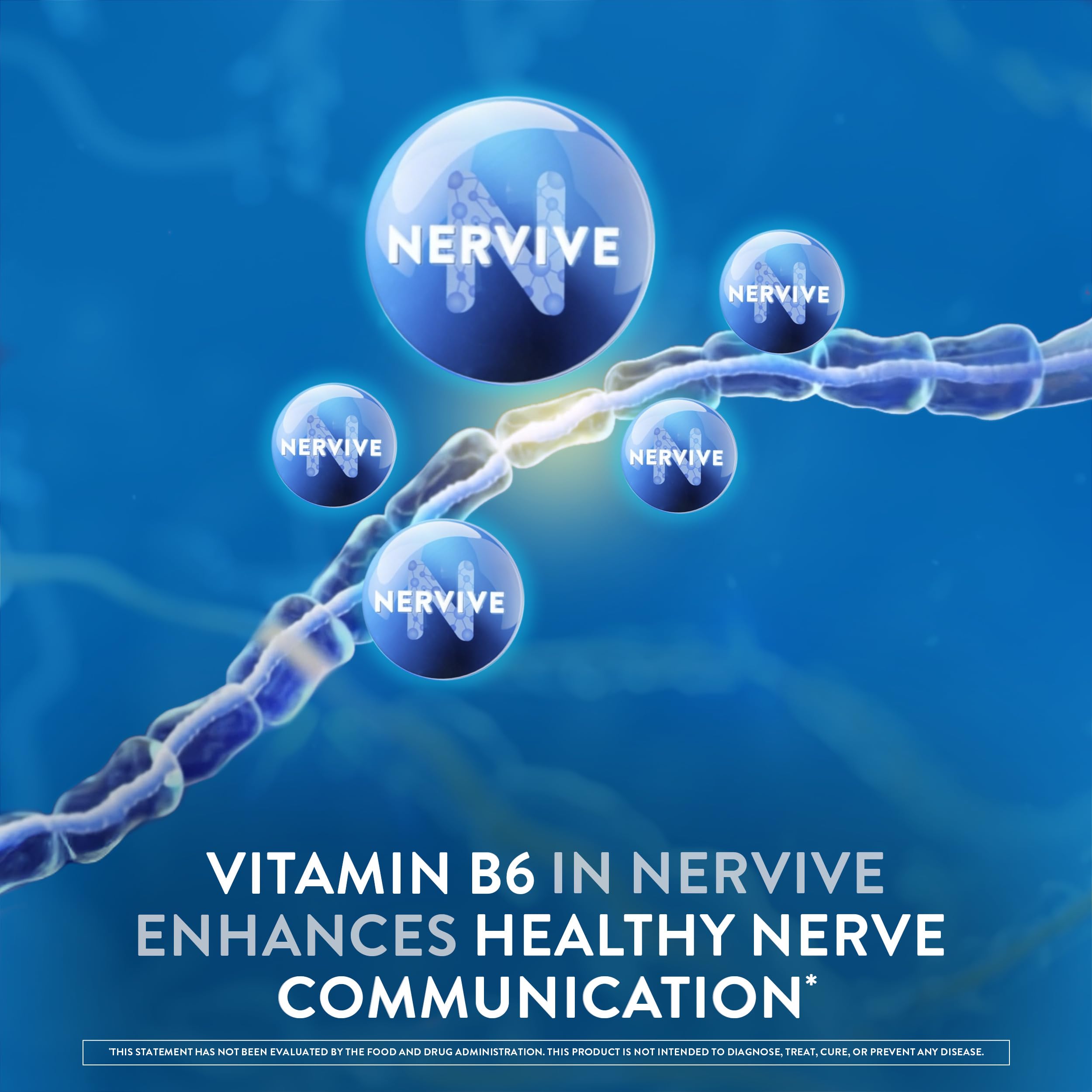 Nervive Nerve Health, Alpha Lipoic Acid, Fortify Nerve Health, Healthy Nerve Function, Healthy Blood Circulation, Supplement, Tablet, 60 Tablets Nervive uk supplements
