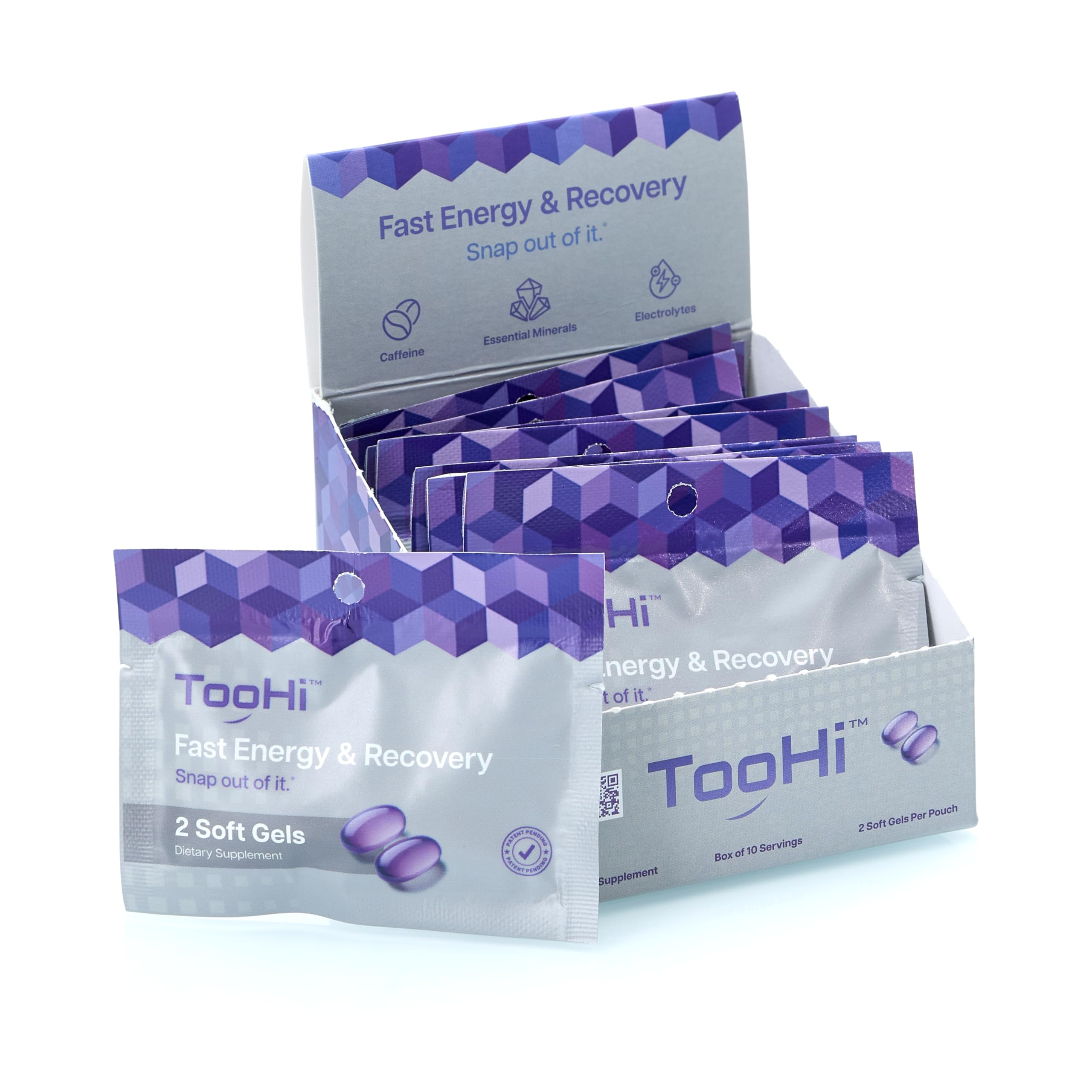 TooHi Reset Softgels - Proprietary Blend with Additional Caffeine (84mg), L-Theanine & Electrolytes | Patent Pending - 10 Doses TooHi uk supplements