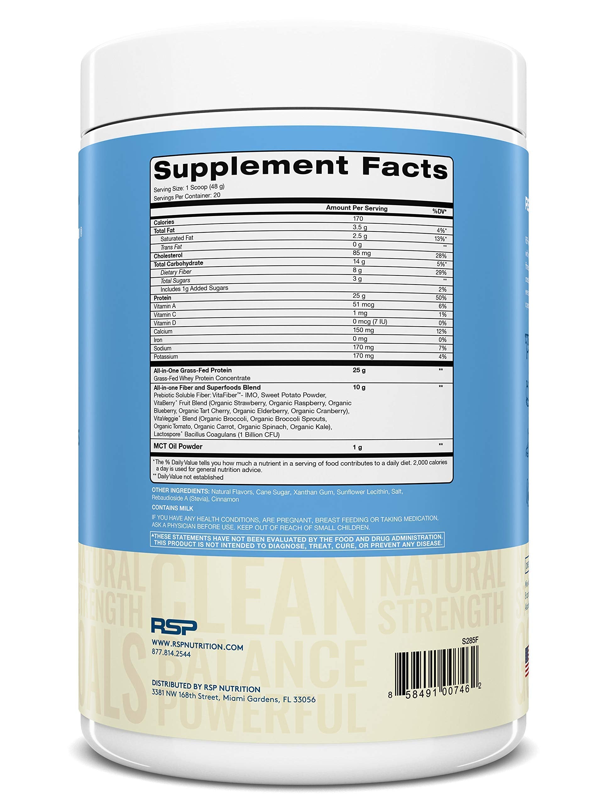 RSP NUTRITION AminoLean Pre Workout Energy (Blue Raspberry 30 Servings) with TrueFit RSP NUTRITION uk supplements