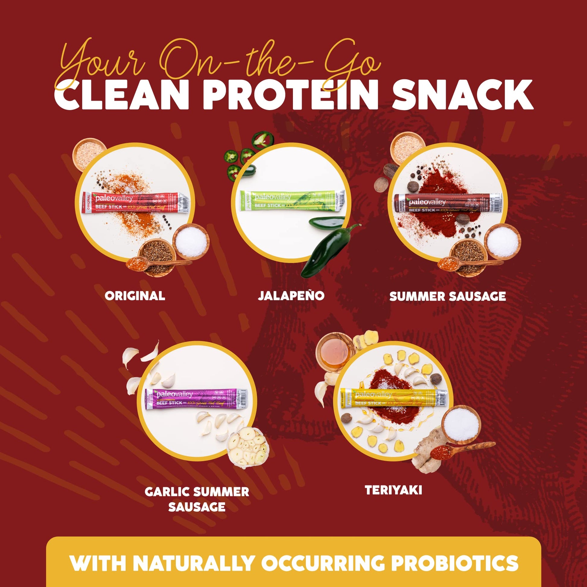 Paleovalley 100% Grass Fed Original Beef Sticks - Delicious Gluten Free Beef Snack - High Protein Keto Friendly Paleovalley uk supplements