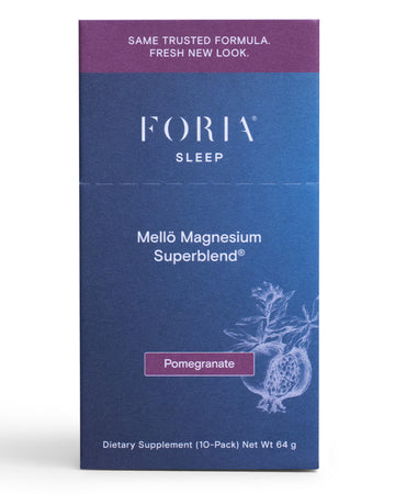mellö Magnesium Supplement Superblend Powder - Magnesium Glycinate with L-Theanine, GABA, and Trace Minerals - Supports Sleep, Relaxation, and Balanced Energy - Pomegranate Flavor, 10-Pack, Singles Ned uk supplements
