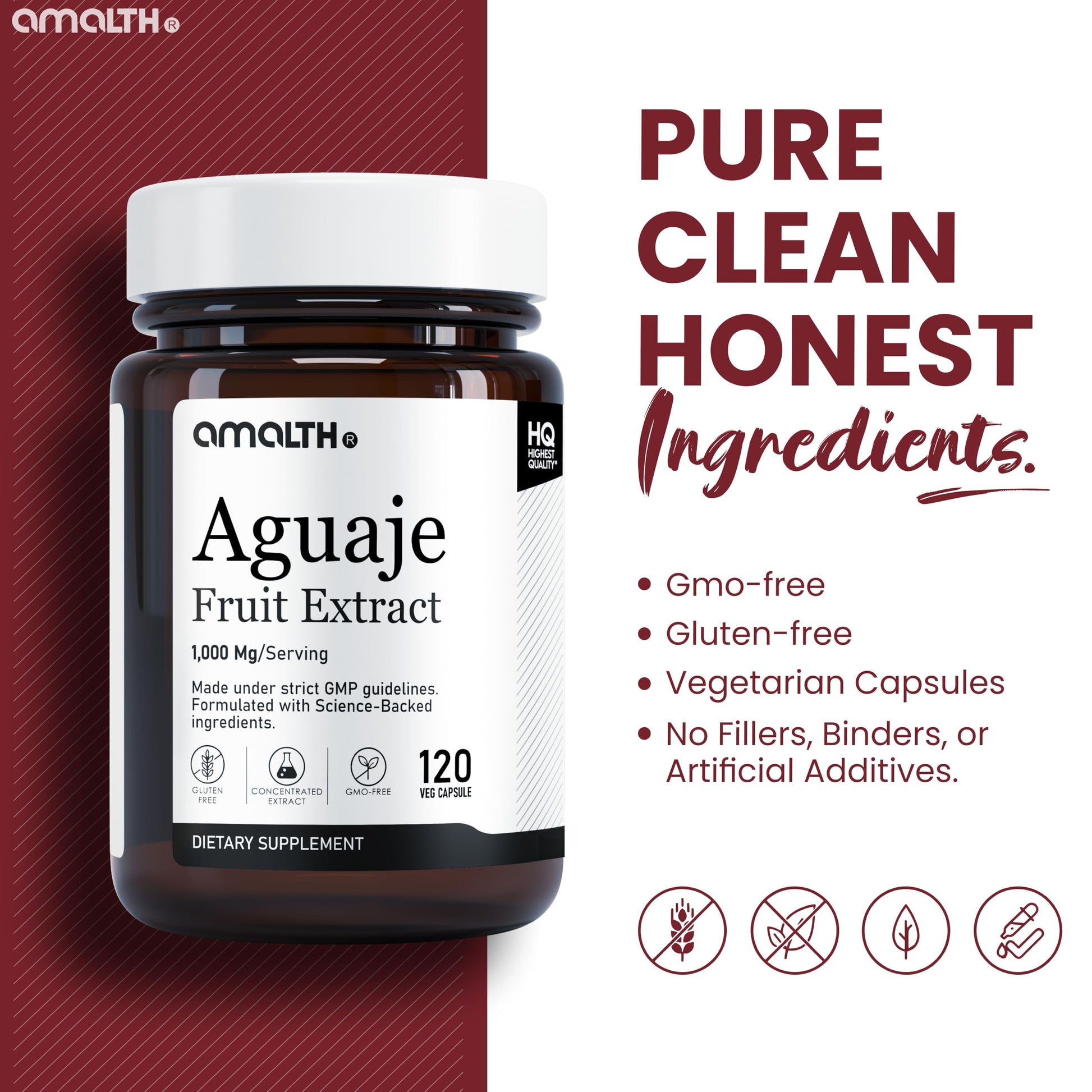 Amalth Aguaje Curves Capsule for Women 1000 mg- Extra Strength from Peru Natural Supplements- 120 Capsules Non- GMO Premium Quality Pills AMALTH uk supplements
