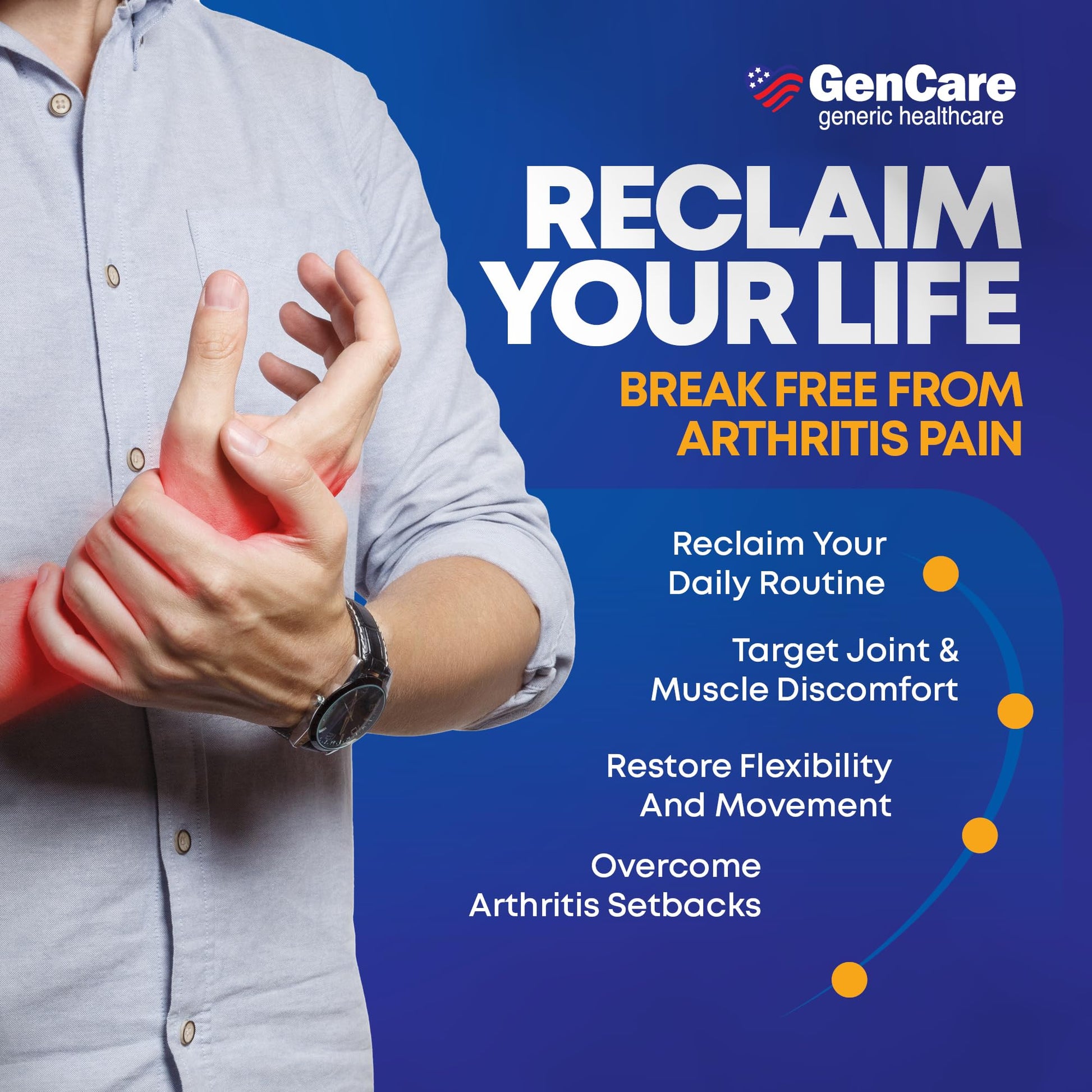 GenCare Arthritis Pain Relief Diclofenac Sodium Topical Gel 1 Percent (NSAID) - Clinically Proven Arthritis Pain Reliever - Compare to The Active Ingredient in Voltaren Gel (5.29 oz) GenCare uk supplements