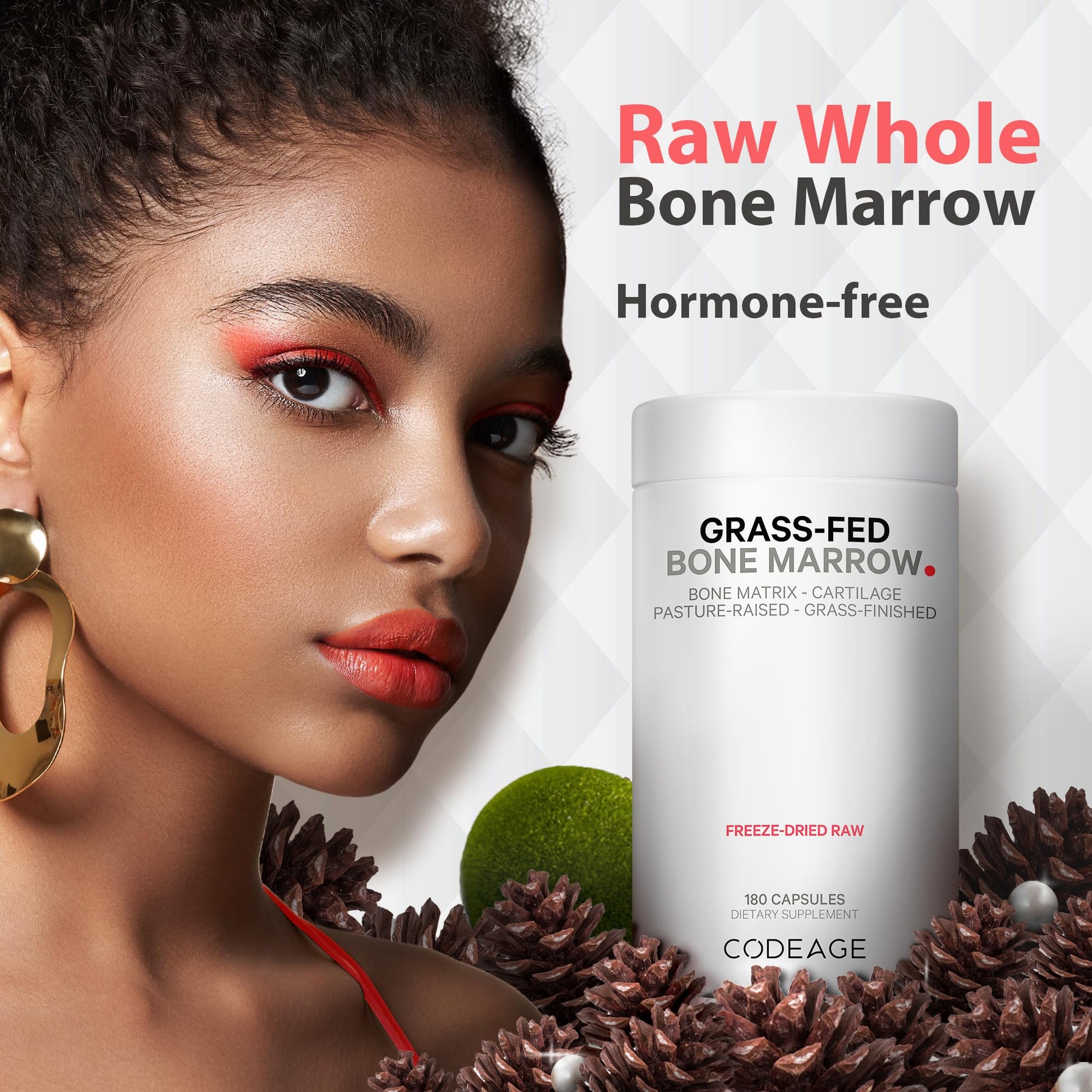 Codeage Grass Fed Bone Marrow, Full Spectrum Whole Bone Extract Codeage uk supplements