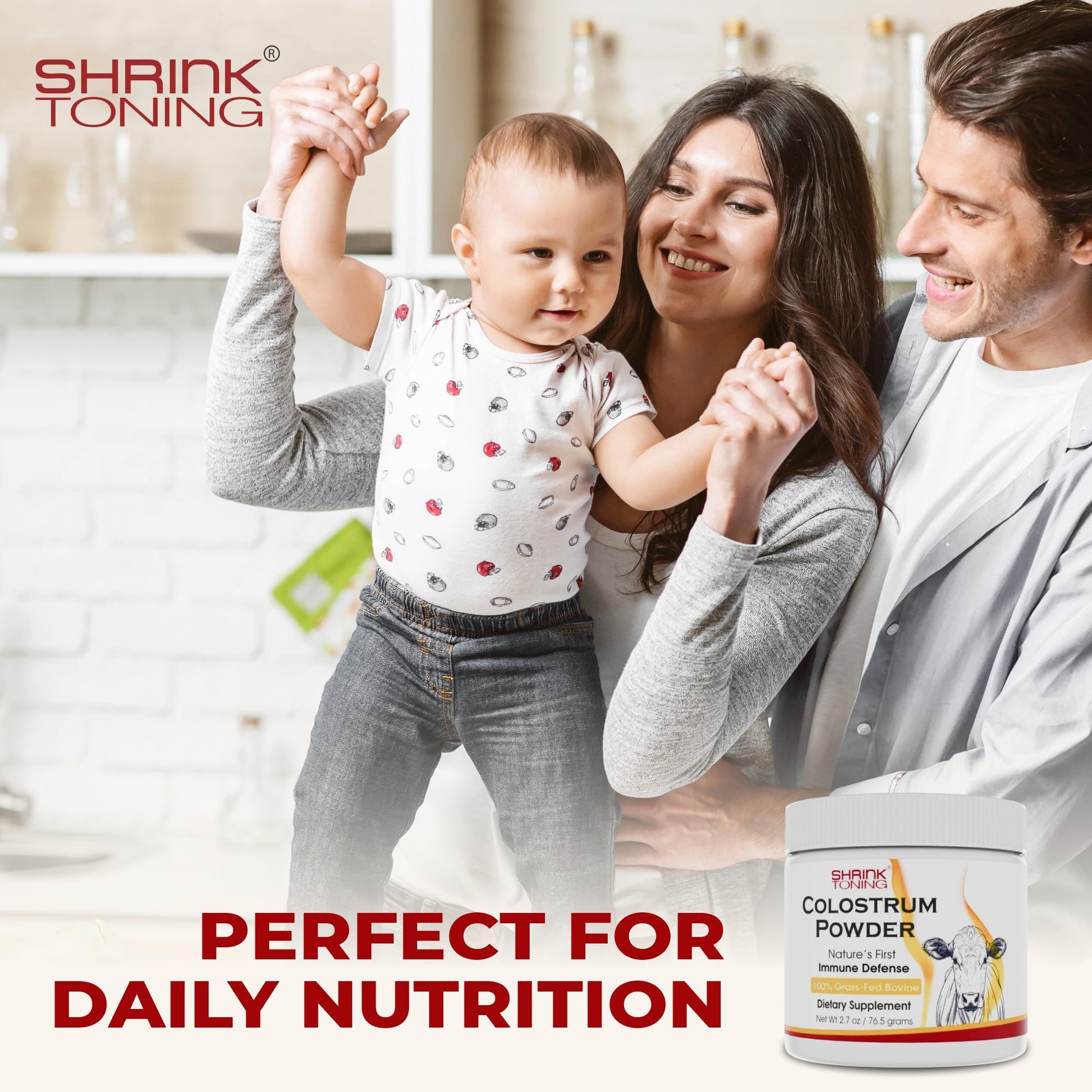 Shrink Colostrum Powder 2.7 oz – Natural Bovine Colostrum Supplement for Overall Health shrink uk supplements