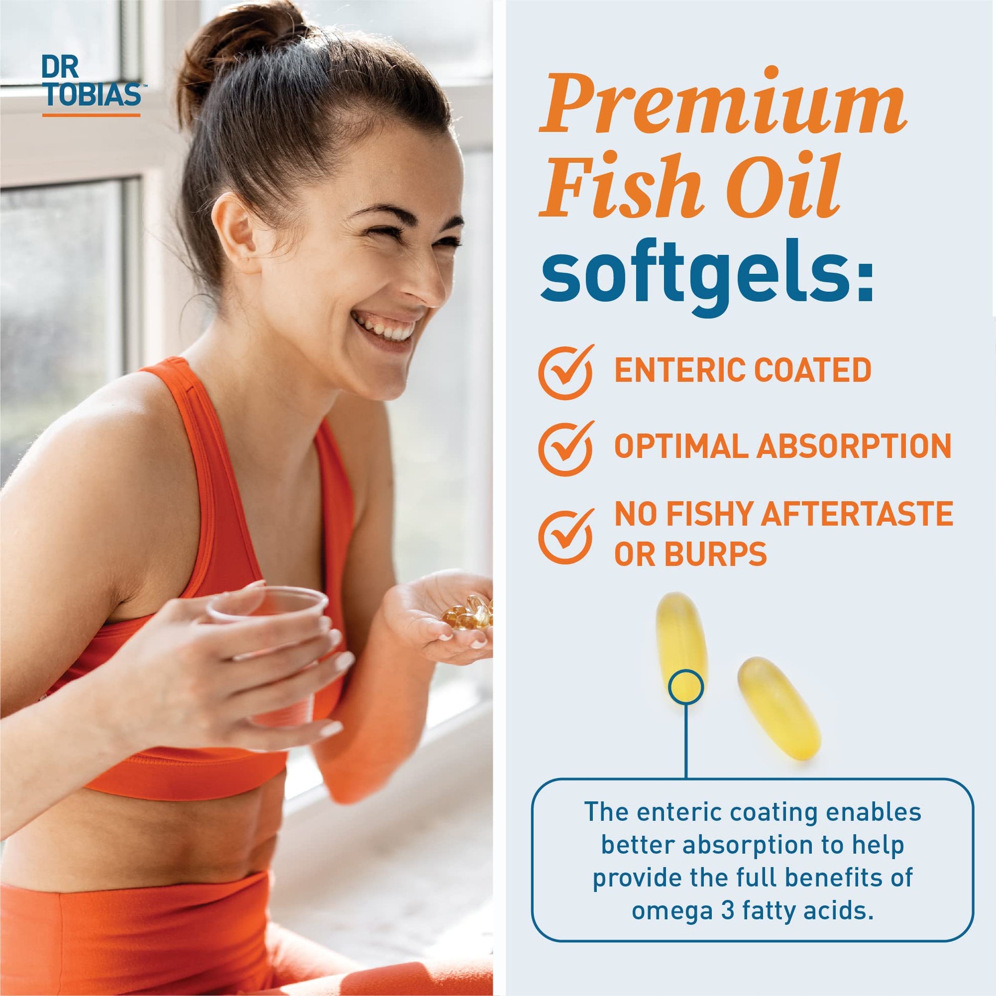 Dr. Tobias Omega 3 Fish Oil, 800 mg EPA 600 mg DHA Omega 3 Supplement for Heart Dr. Tobias uk supplements