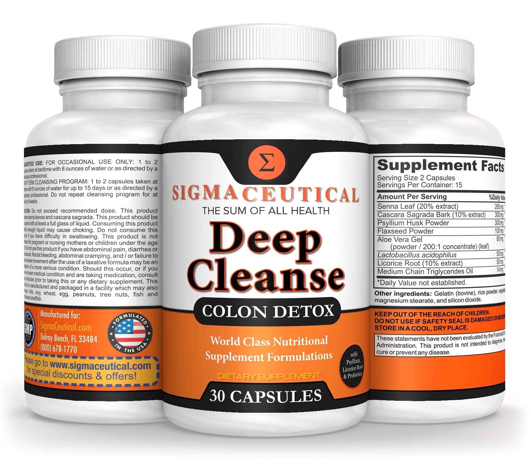 Sigmaceutical 1 Day Colon Cleanse - Detox Cleanse - Bowel Cleanse & Laxative - Bowel Detox Sigmaceutical uk supplements
