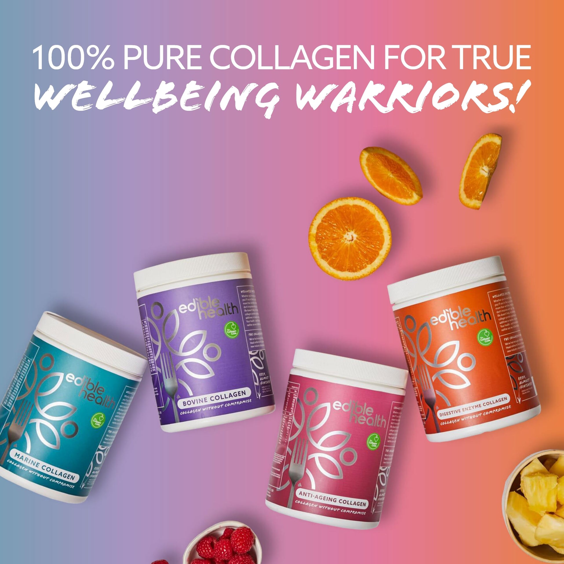 High Protein Edible Health Anti-Ageing Protein Powder, Regenerative Collagen Supplements Edible Health uk supplements