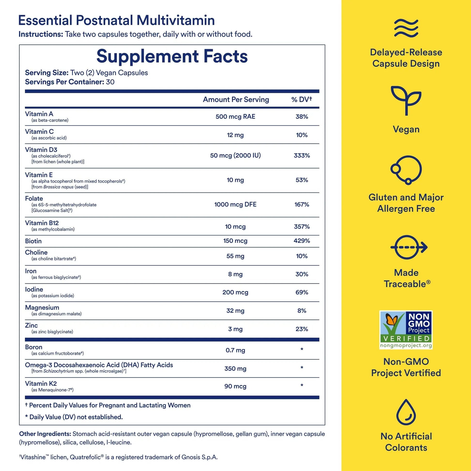 Ritual Essential for Women Postnatal Multivitamin - Postpartum Vitamin - Omega-3 DHA & Choline for Lactation Support, Vitamin A, C, D3 & Zinc Ritual uk supplements