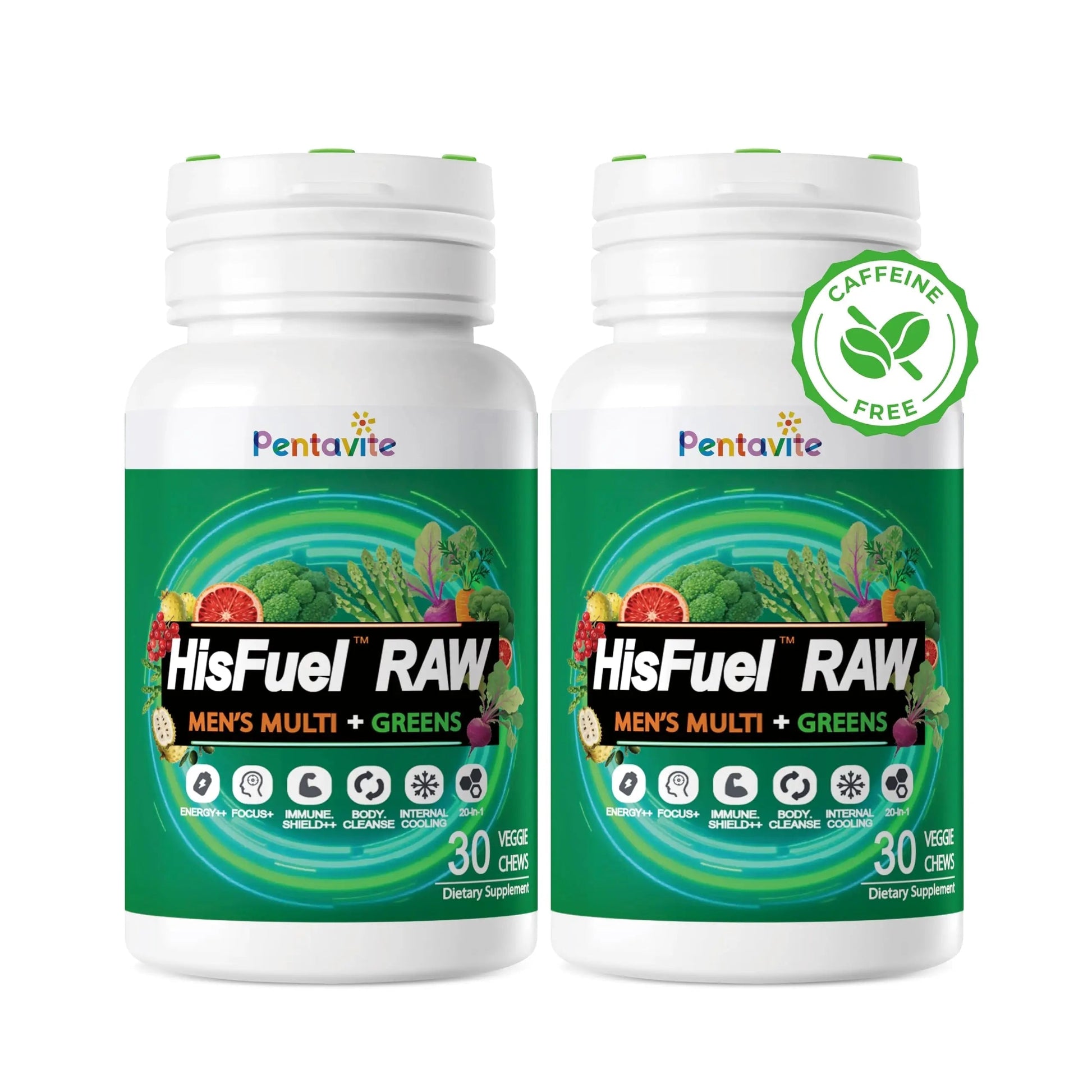 Pentavite HisFuel Multivitamin for Men, 20-in-1 Mens Vitamins with Natrual Fruits & Veggies, Vitamins & Minerals, Taurine, Boost Energy & Health Pentavite uk supplements