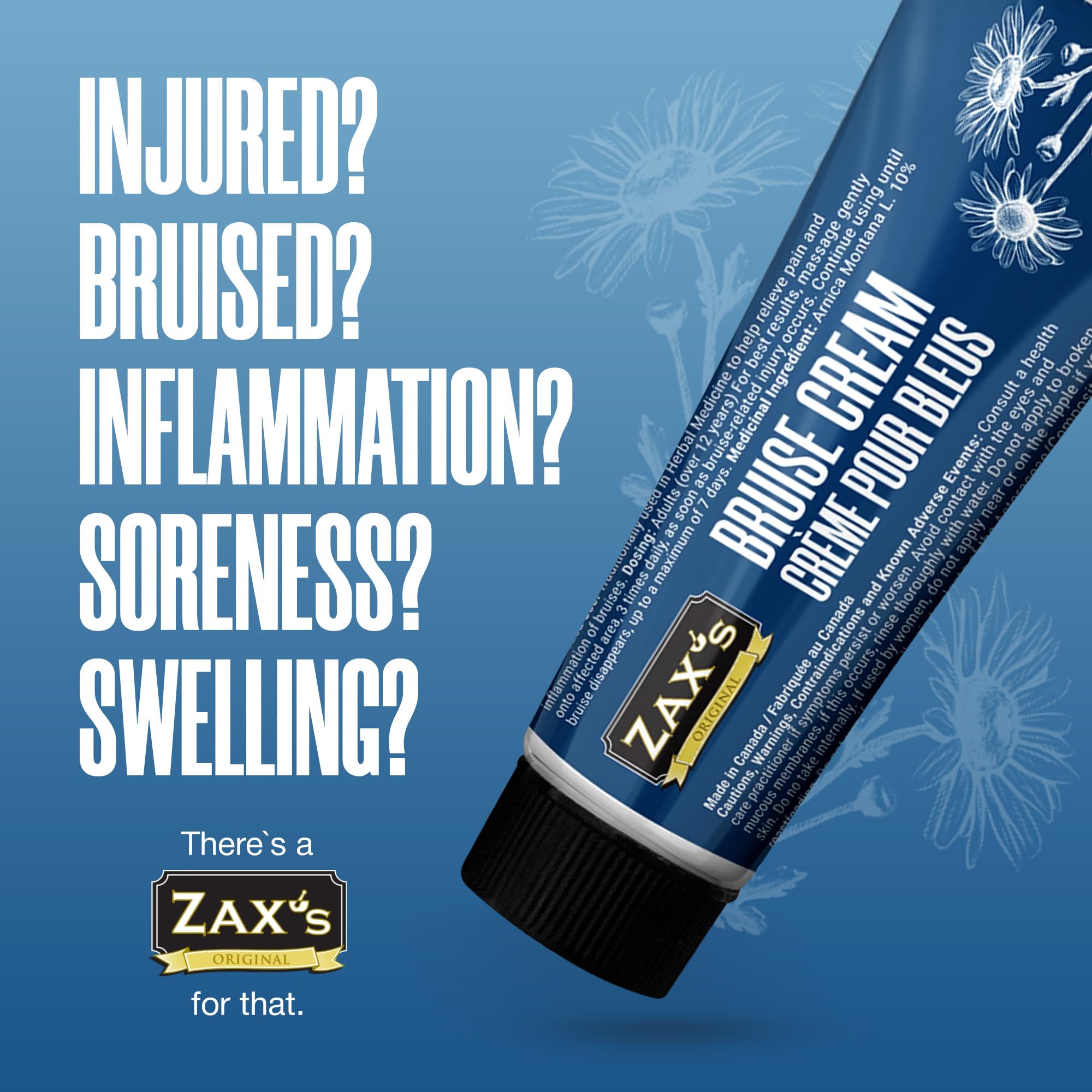 ZAX'S ORIGINAL Bruise Cream - Arnica and Witch Hazel Blend, Gentle on Skin, Plant-Based Ingredients for Skin Care - 28g ZAX'S ORIGINAL uk supplements