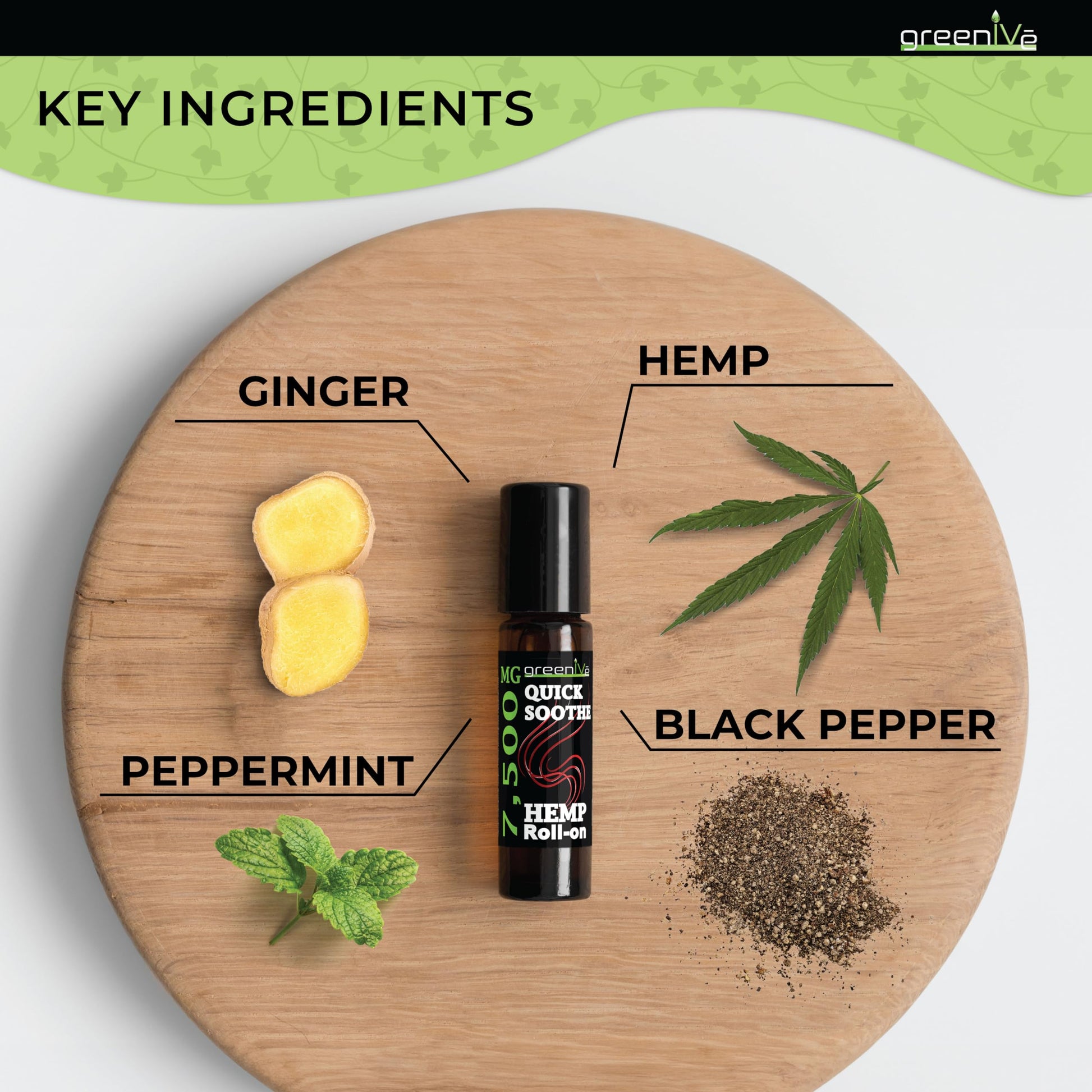 7,500mg Hemp Roll-On Quick Soothe Therapeutic Essential Oil Blend Exclusively on Amazon (1) GreenIVe uk supplements