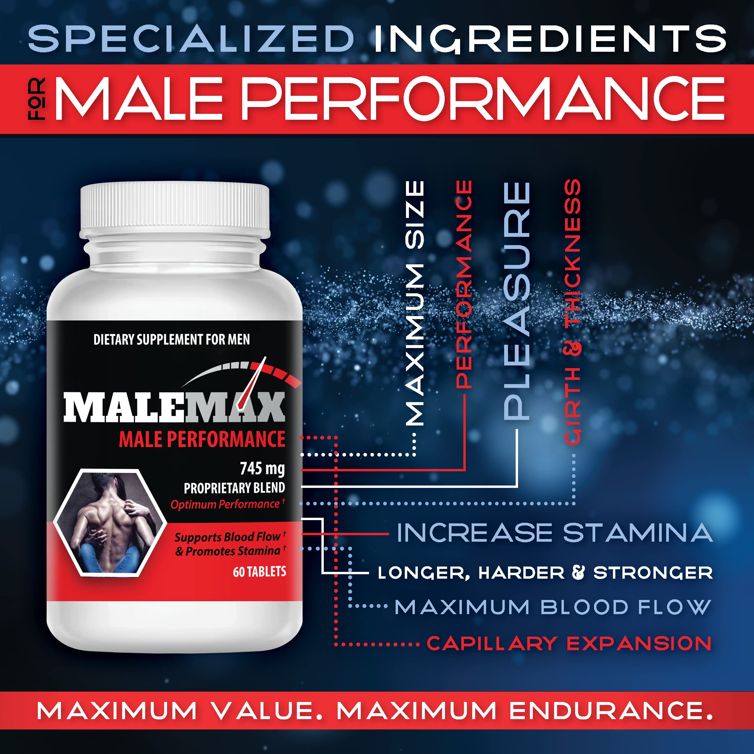 Male Enlargement Pills- Amplify Male Size- Boost Up to 3 Inches Fast- Extend in Length MaleMax uk supplements