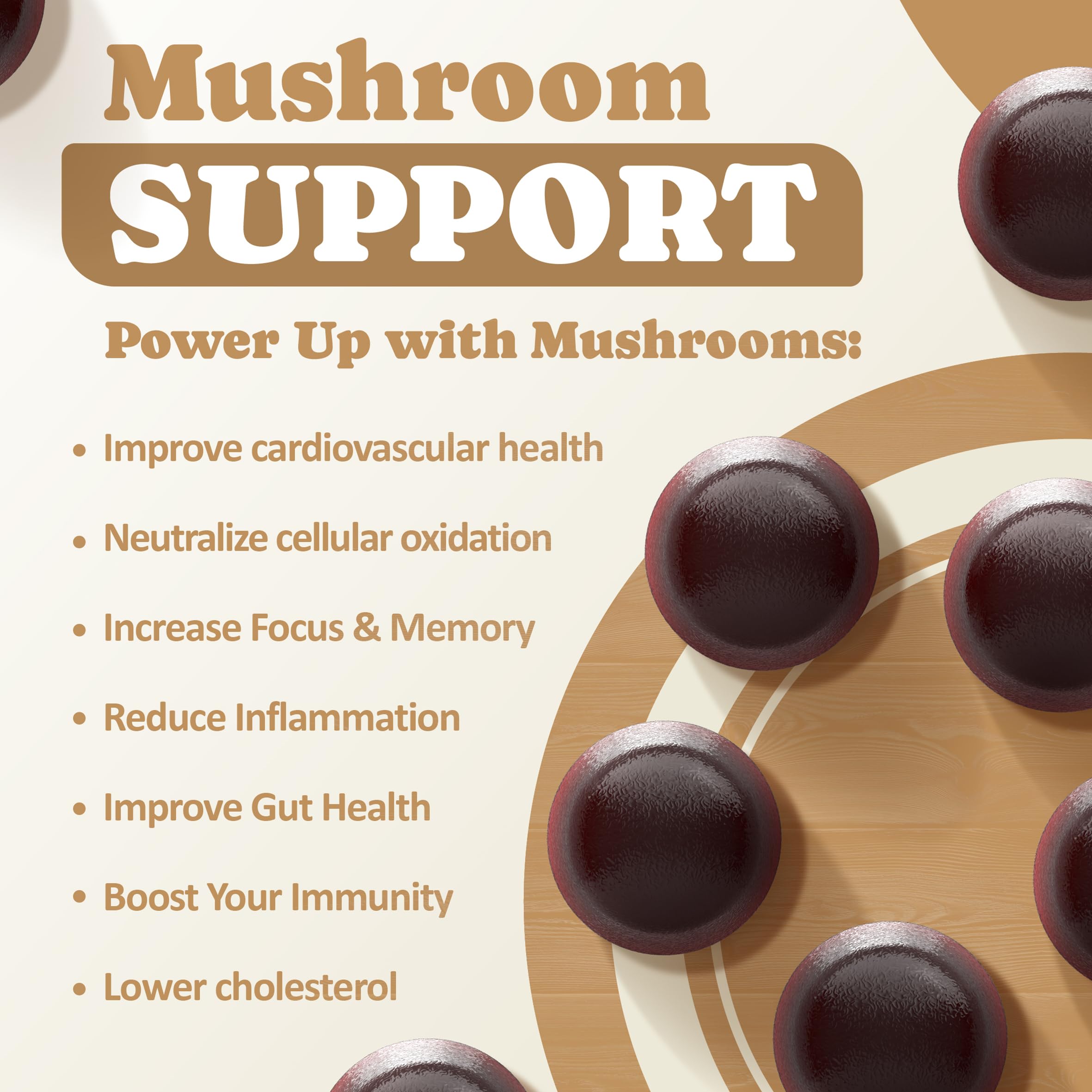 Biolore Mushroom Complex Gummies: 10 Powerful Mushrooms with Chaga, Lions Mane Biolore uk supplements