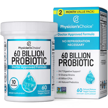 Physician's CHOICE Probiotics 60 Billion CFU - 10 Strains + Organic, 60ct Physician's CHOICE uk supplements