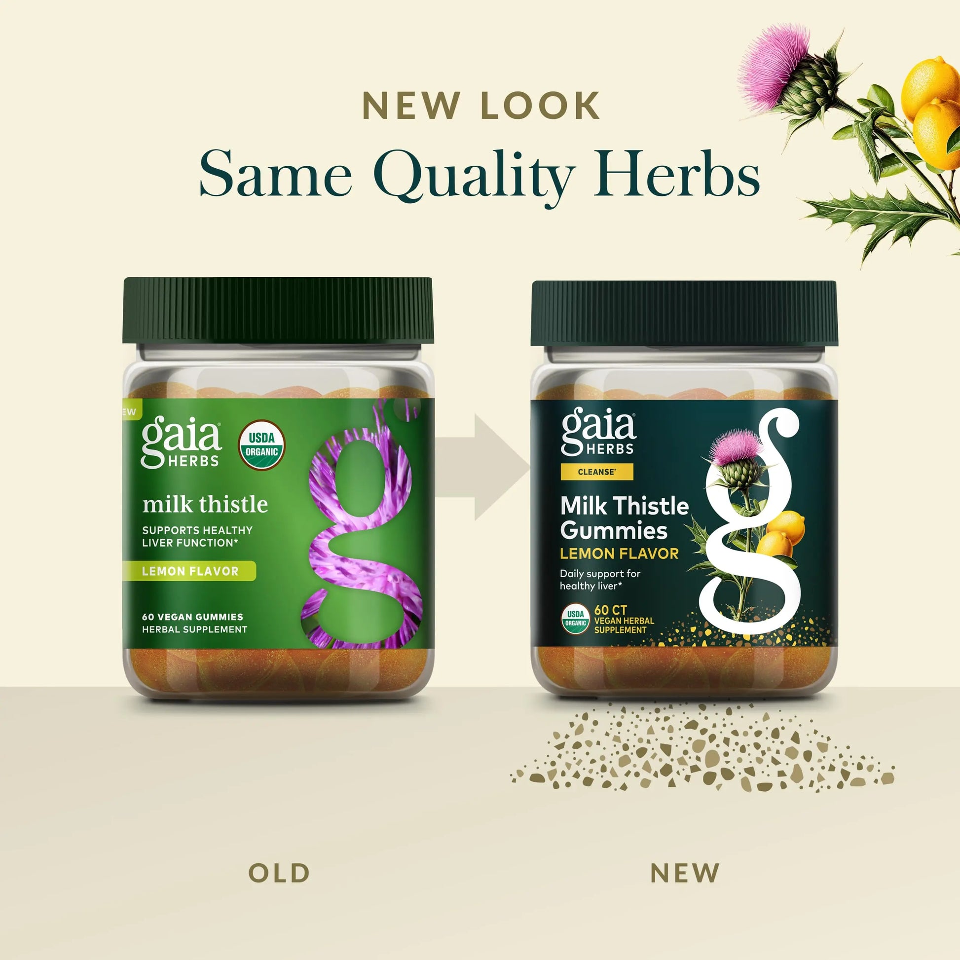 Gaia Herbs Milk Thistle Gummies - Herbal Supplement with Antioxidant Properties for Liver Health & Liver Detox - Lemon Flavored - 60 Vegan Gummies Gaia Herbs uk supplements