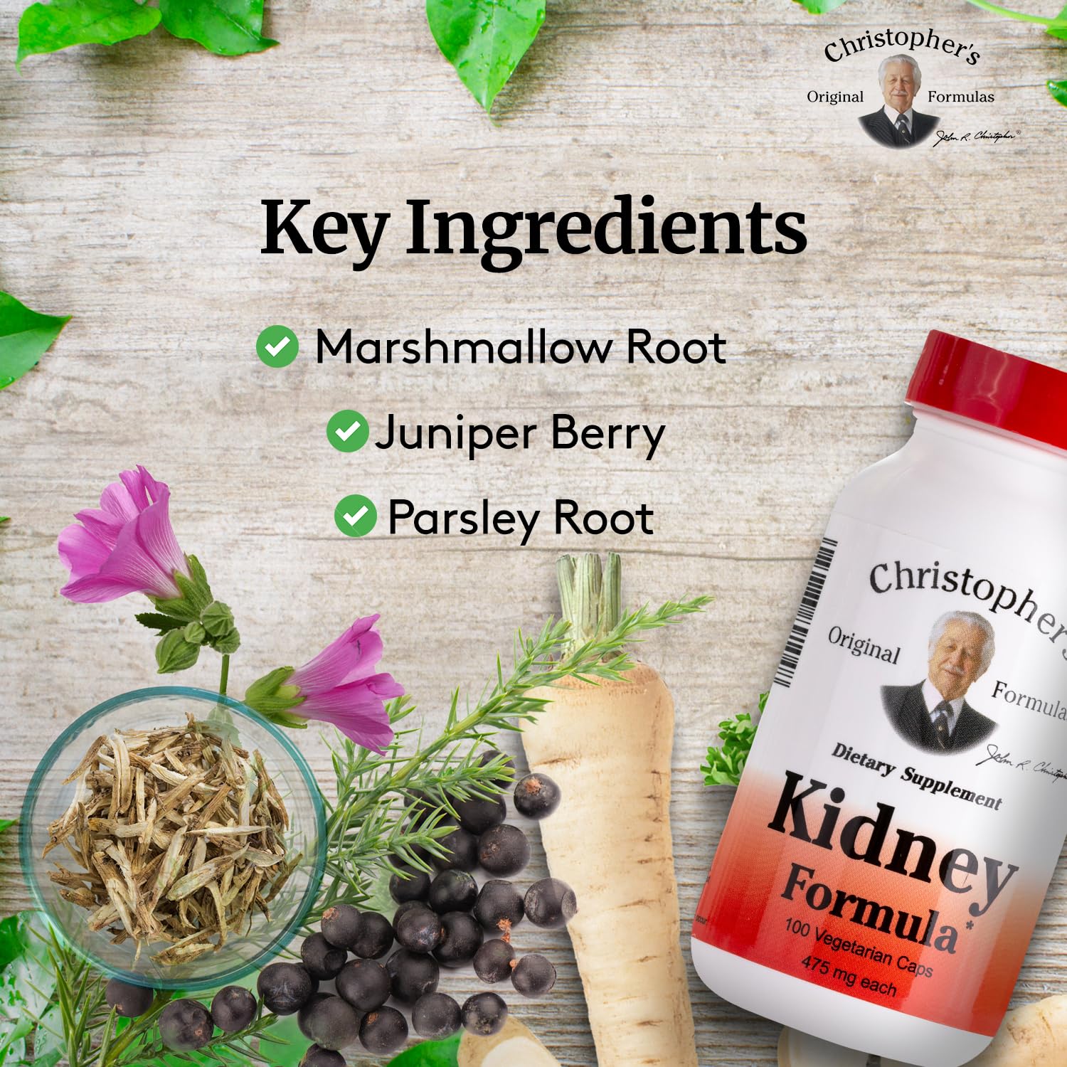 Christopher's Original Formulas Kidney Formula - Kidney Cleanse Detox & Repair Formula - Herbal Blend for Kidney Support Christopher's Original Formulas uk supplements