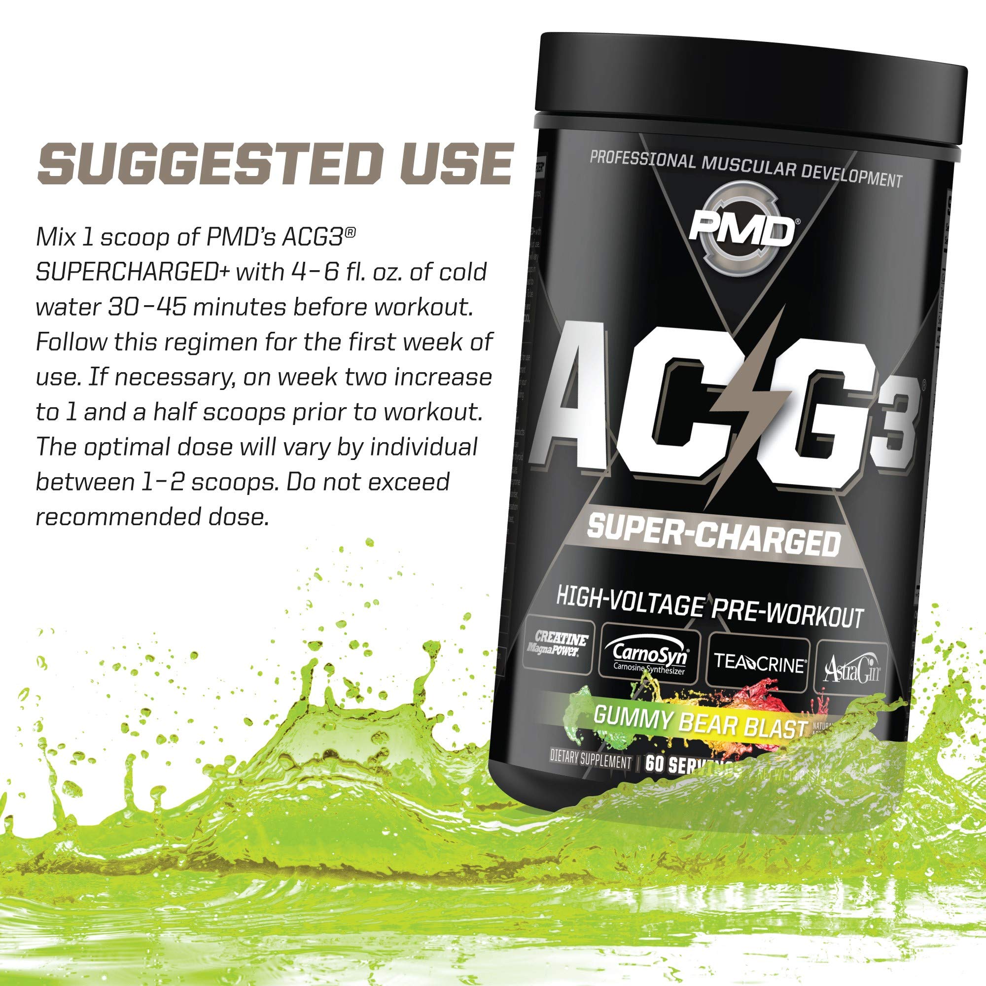 PMD Sports ACG3 Supercharged - Pre Workout - Powerful Strength, High Energy, Maximize PMD uk supplements