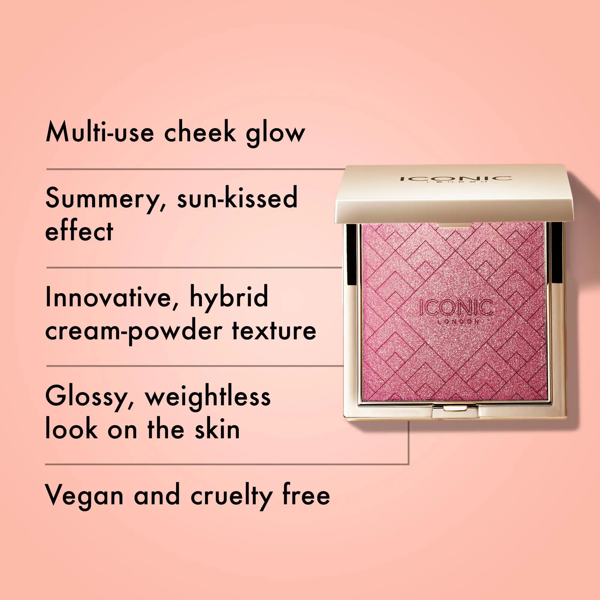 ICONIC LONDON Kissed by the Sun | Multi-Use Blush, Bronzer, & Highlighter, For All Skin Types, Cruelty-Free, Vegan Makeup, (Play Time) 0.17 oz ICONIC LONDON uk supplements