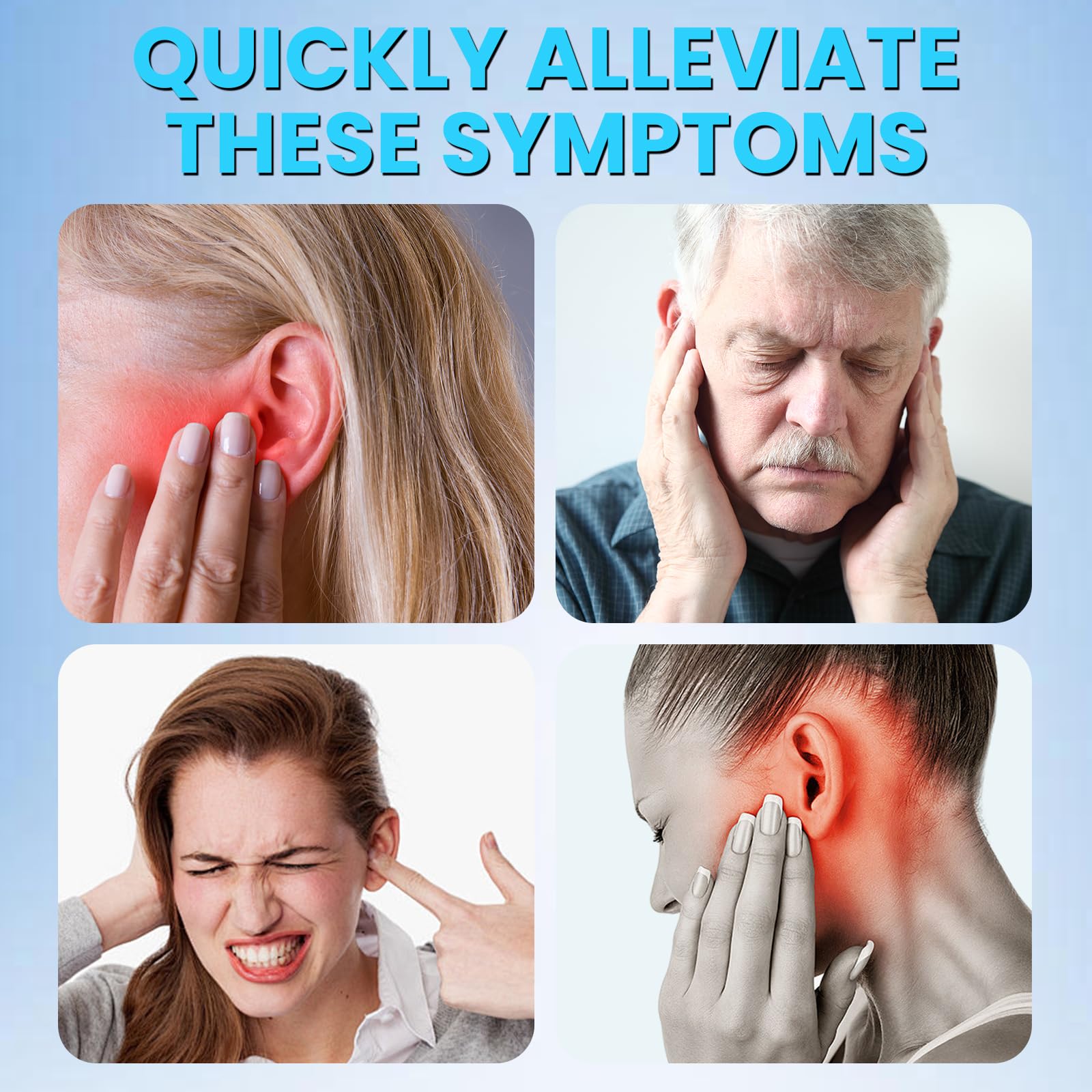 Migraine & Ear Pressure Relief Device | Tension Headache, Ear Ache & Airplane Pressure Relief | Drug-Free Migraine Relief Products Gift for Sufferers（Gray） Unalakleet uk supplements