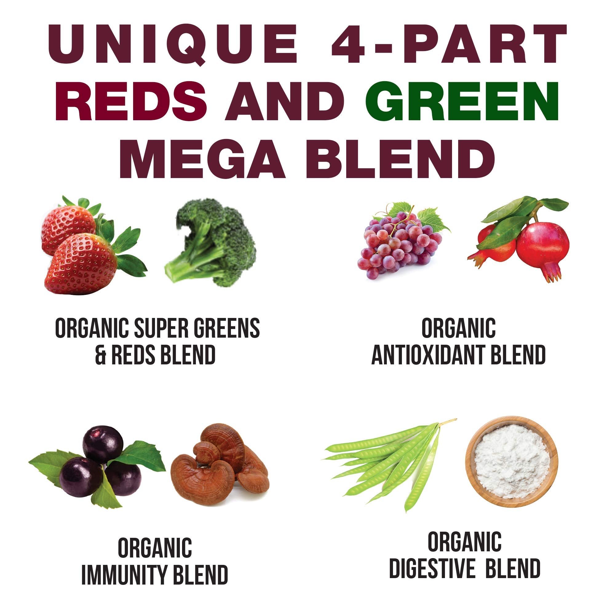 Kids Greens and Reds Superfood Powder. Best Tasting Organic Vegan Super Food Juice with 25+ Real Fruits and Vegetables. Gluten Free Real Food Vitamins. Green and Red Superfoods Supplement for Children Peak Performance uk supplements