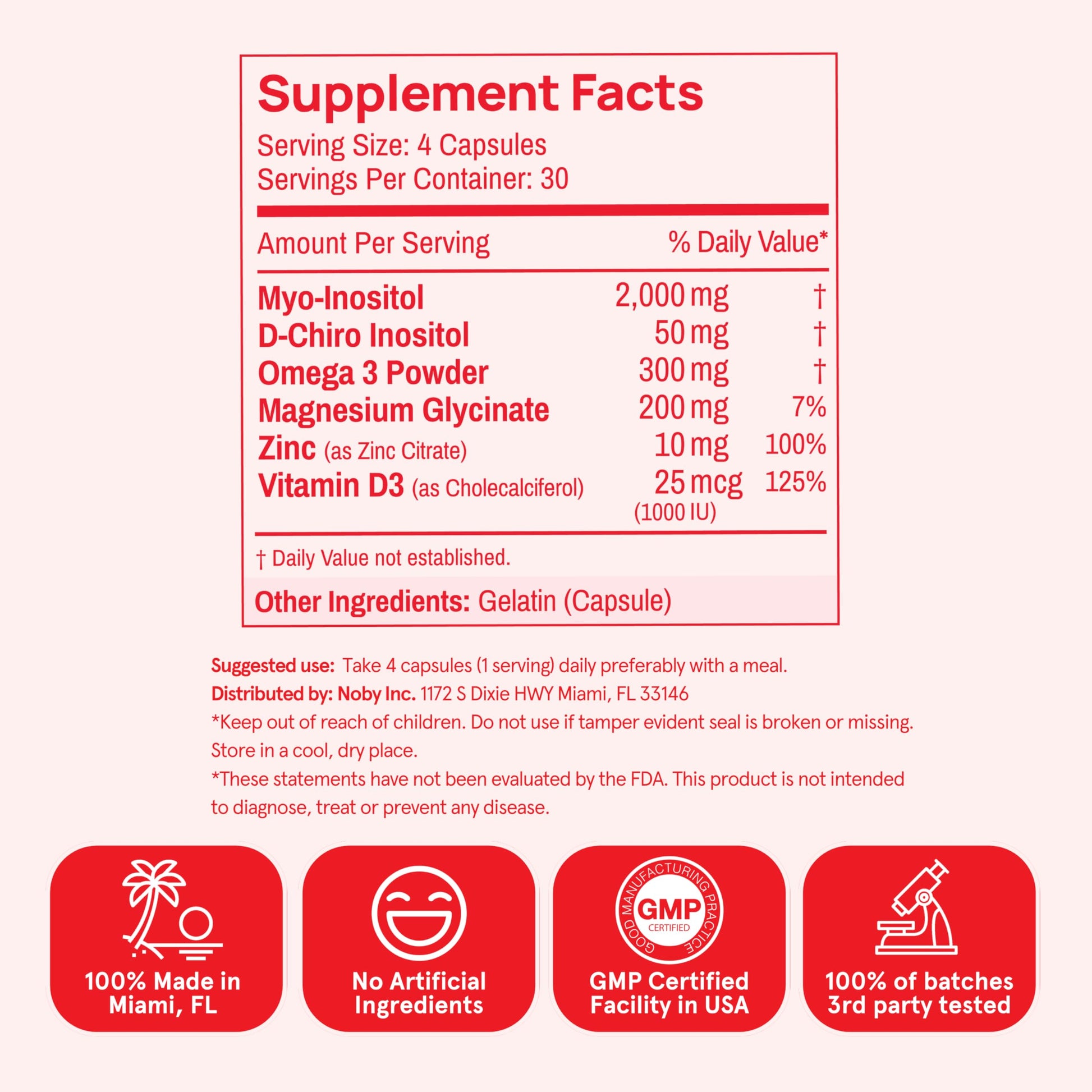 Peach Perfect Inositol Multivitamin – Myo-Inositol & D-Chiro 40:1 Blend, Omega-3, Vitamin D3, Magnesium, Zinc – Supports Women’s Health, Mood, Energy, Supplement – 30 SVG Peach Perfect uk supplements