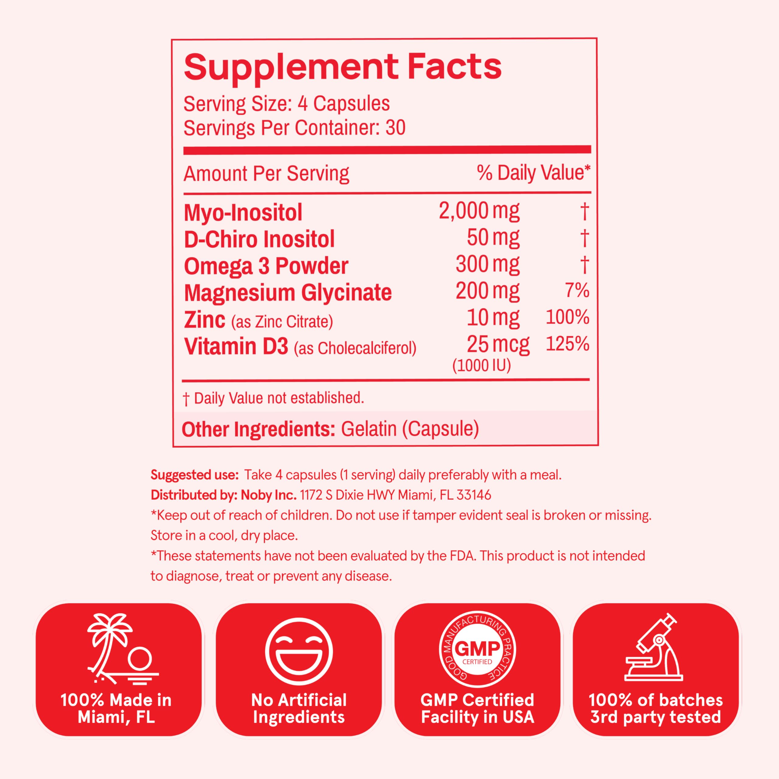 Peach Perfect Inositol Multivitamin – Myo-Inositol & D-Chiro 40:1 Blend, Omega-3, Vitamin D3, Magnesium, Zinc – Supports Women’s Health, Mood, Energy, Supplement – 30 SVG Peach Perfect uk supplements