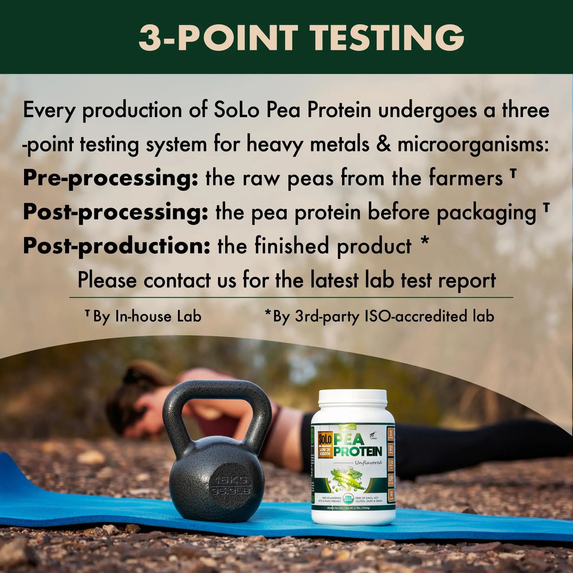 SOLO Organic Pea Protein Isolate, Low in Sodium, Canada Grown Peas, 100% Vegan, Non-GMO, Unflavored Plant Based Protein Powder with BCAA, Keto & Paleo Friendly, FOLONA uk supplements