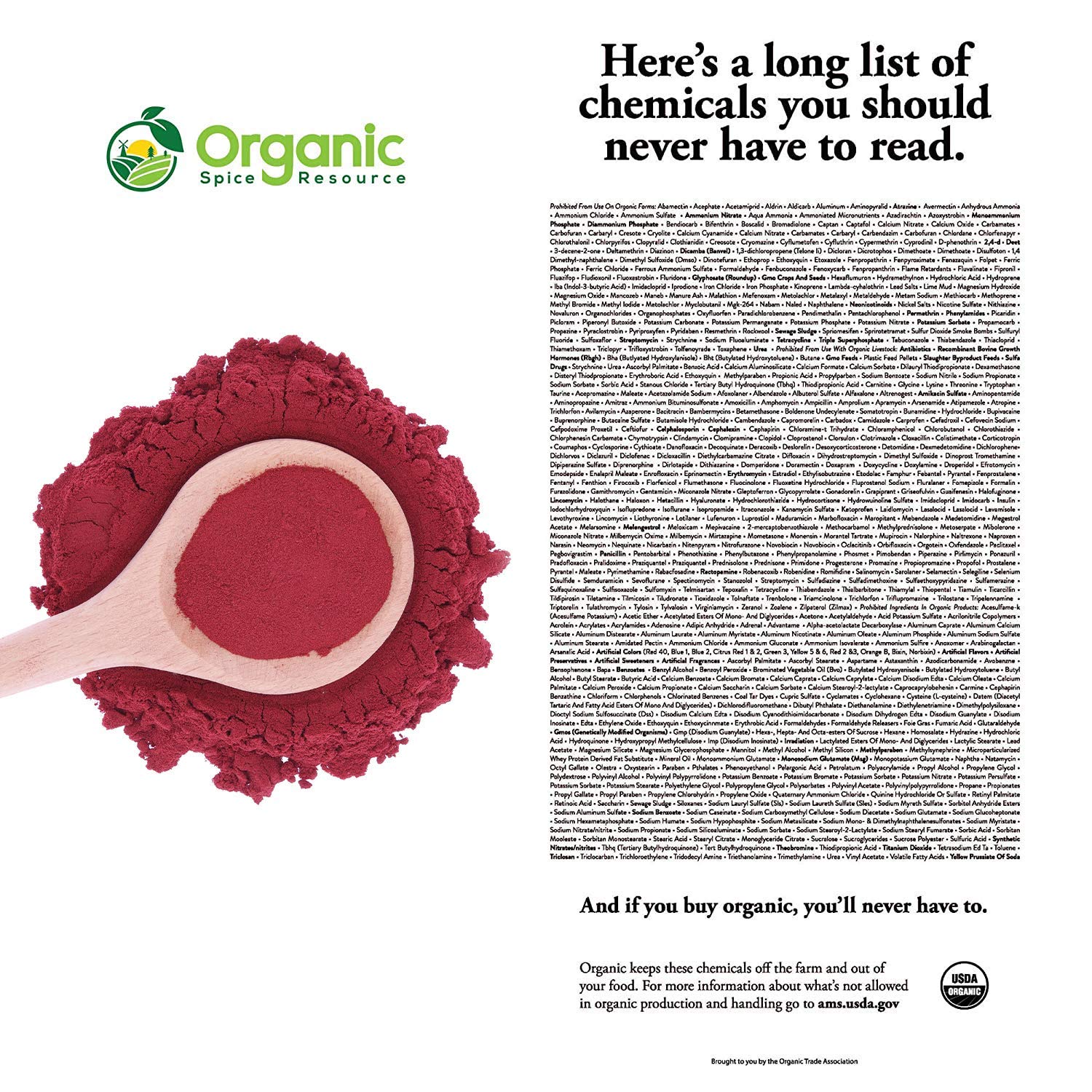 Organic Beet Root Powder | 8 oz or 226g | USDA Organic Approved, Raw and Non GMO Organic Spice Resource uk supplements