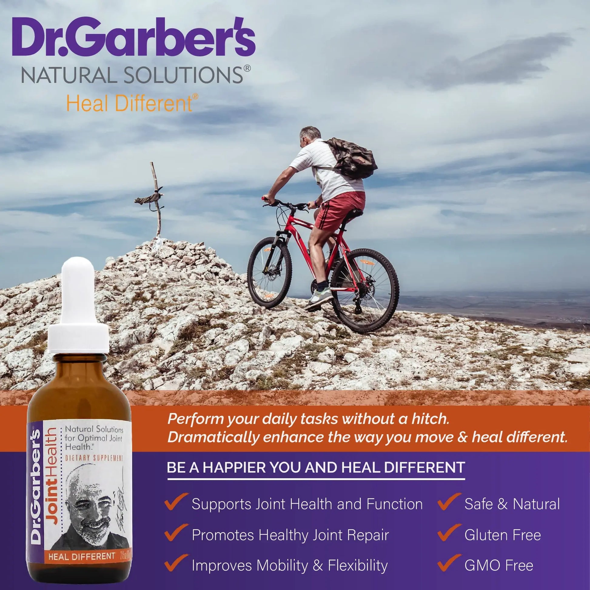 Dr. Garber's Natural Solutions Joint Health Oral Drops - Gemmotherapy Liquid Supplement for Healthy Joint Support & Function, Joint Repair, and Improved Mobility & Flexibility - 60ml DR.GARBER'S uk supplements
