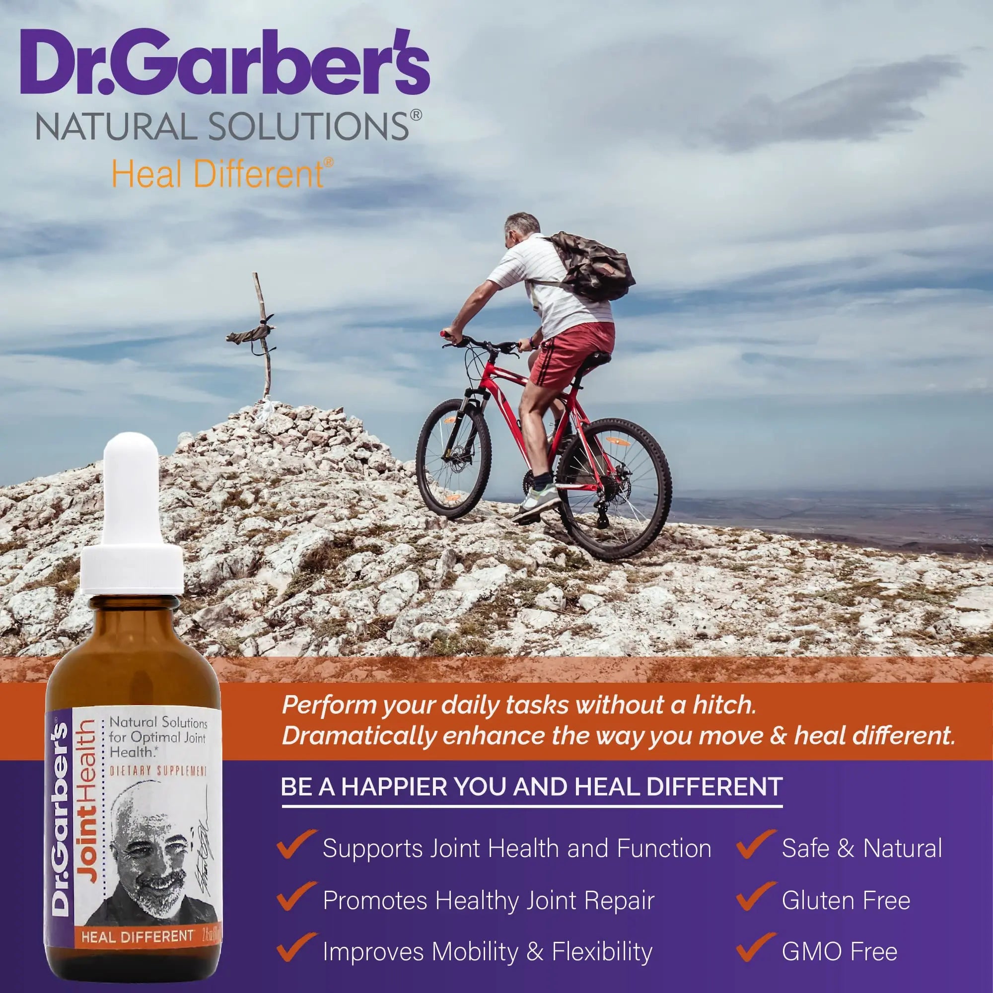 Dr. Garber's Natural Solutions Joint Health Oral Drops - Gemmotherapy Liquid Supplement for Healthy Joint Support & Function, Joint Repair, and Improved Mobility & Flexibility - 60ml DR.GARBER'S uk supplements