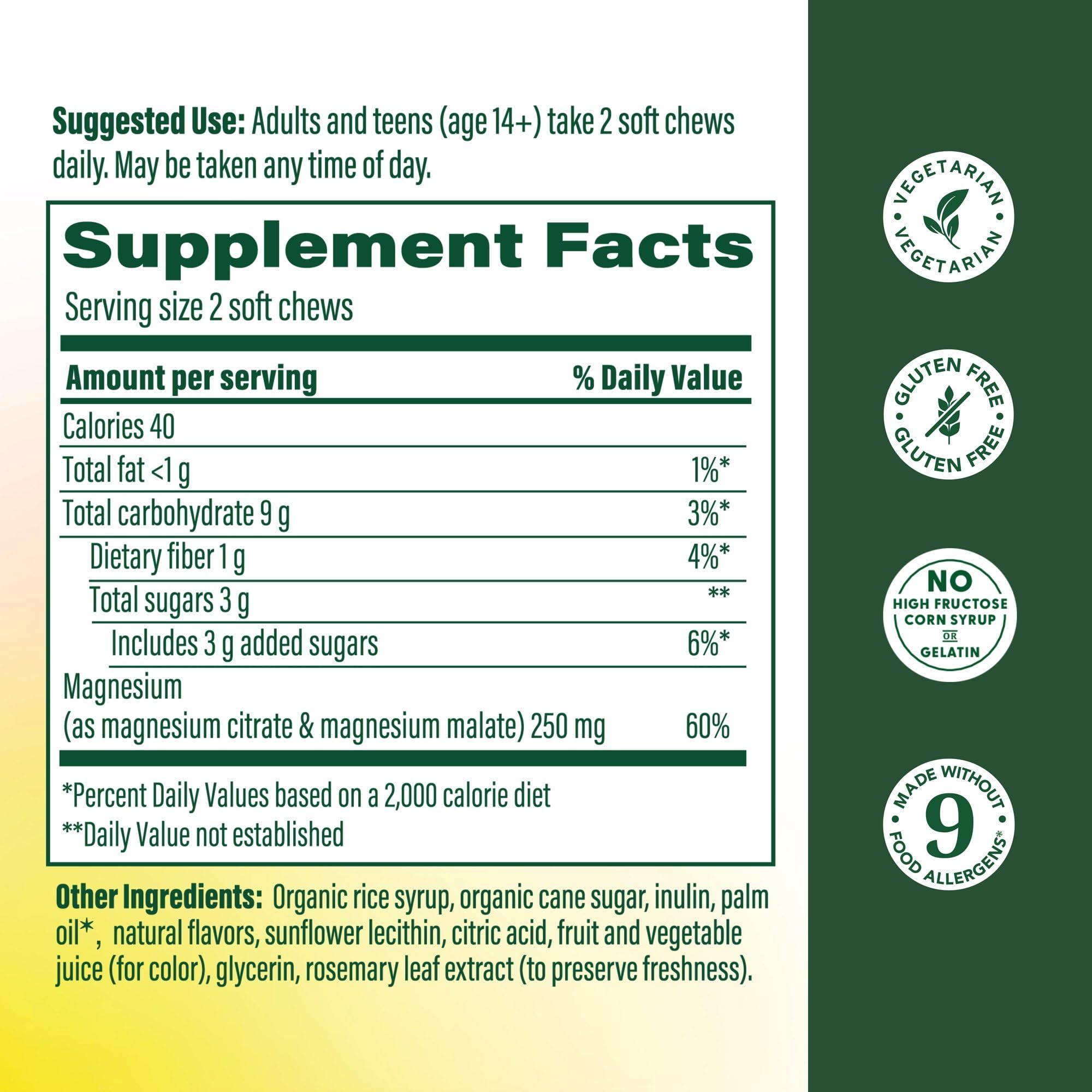 MegaFood Relax + Calm Magnesium Complex with Magnesium Citrate & Malate for Heart Health, Muscle Tension & More – Doctor Formulated - Vegetarian – Grape Flavor - 30 Soft Chews (15 Servings) MegaFood uk supplements