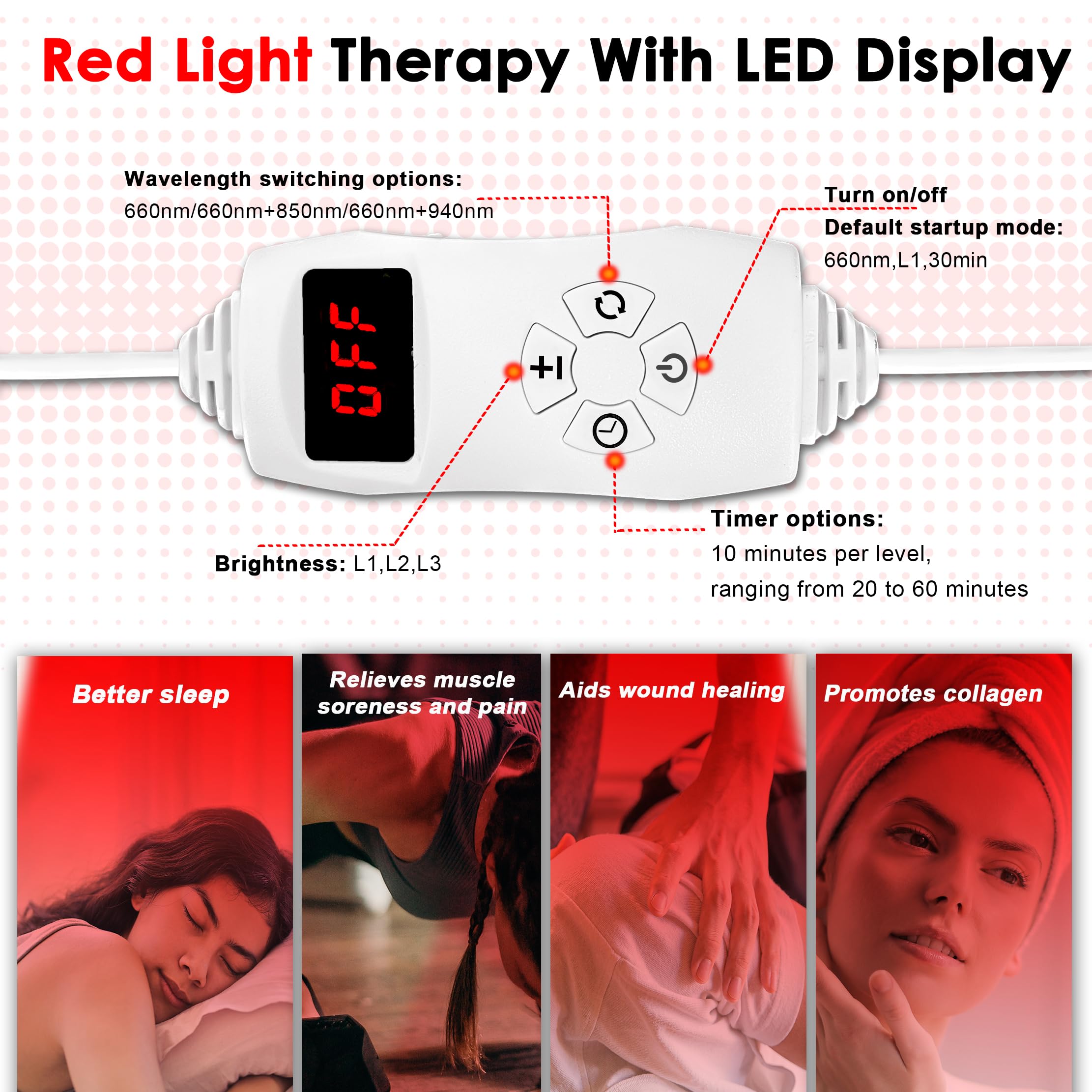 Akarishin Red Light Therapy Lamp- 660nm Red Light,850nm & 940nm Infrared Light Therapy Akarishin uk supplements