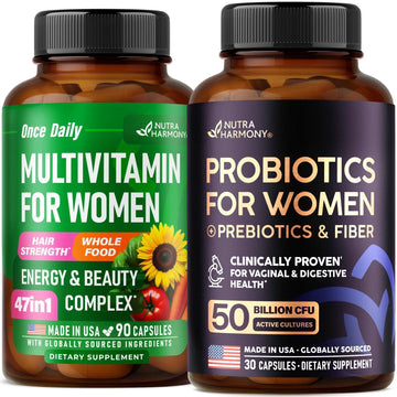 NUTRAHARMONY Multivitamins & Probiotics for Women NUTRAHARMONY uk supplements