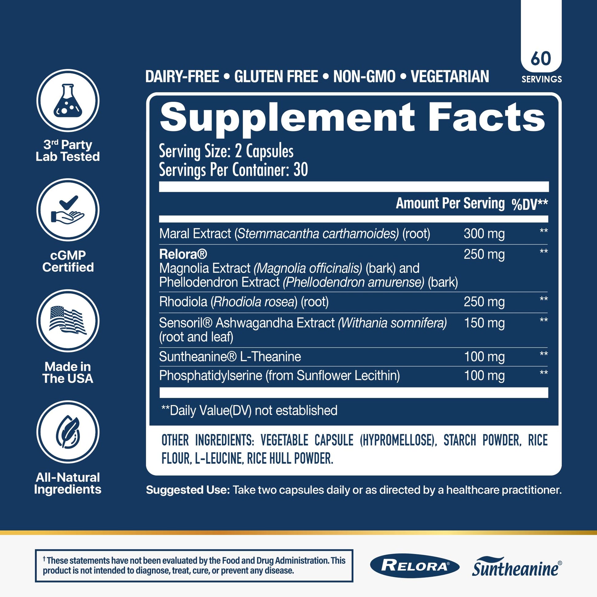 NuEthix Formulations Cort-Eaze - Cortisol Supplement - Health Support Supplement with Ashwagandha, L-Theanine & Rhodiola Rosea - Relaxation and Deep Sleep, 60 Capsules, 30 Servings NuEthix Formulations uk supplements