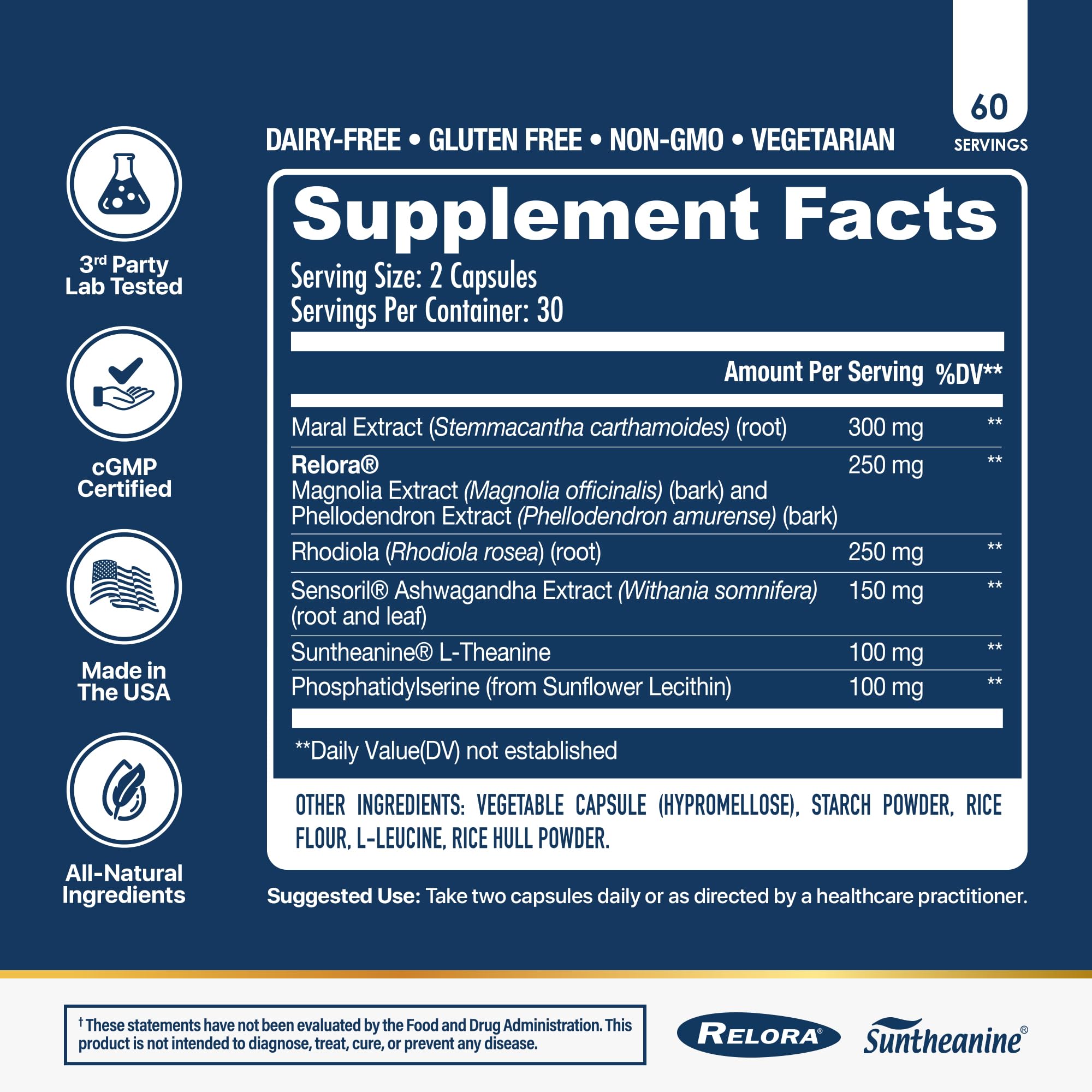 NuEthix Formulations Cort-Eaze - Cortisol Supplement - Health Support Supplement with Ashwagandha, L-Theanine & Rhodiola Rosea - Relaxation and Deep Sleep, 60 Capsules, 30 Servings NuEthix Formulations uk supplements