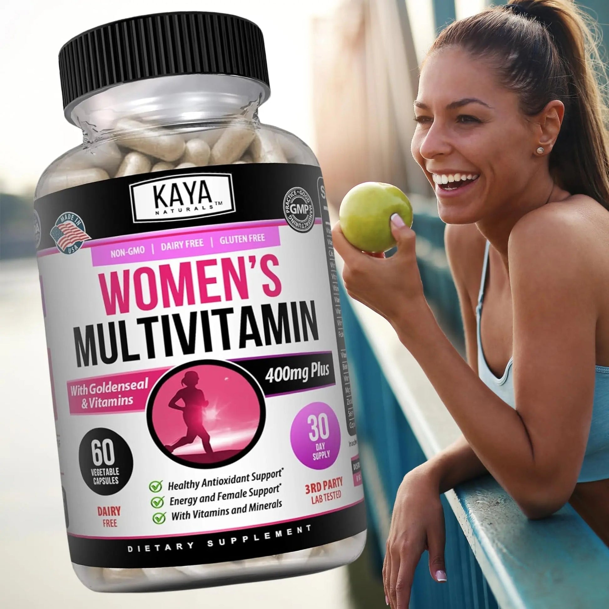 Kaya Naturals Women's Multivitamin, Overall Healthy Antioxidant, and Immune Support, Vitamins A, D, C, E, Biotin Kaya Naturals uk supplements