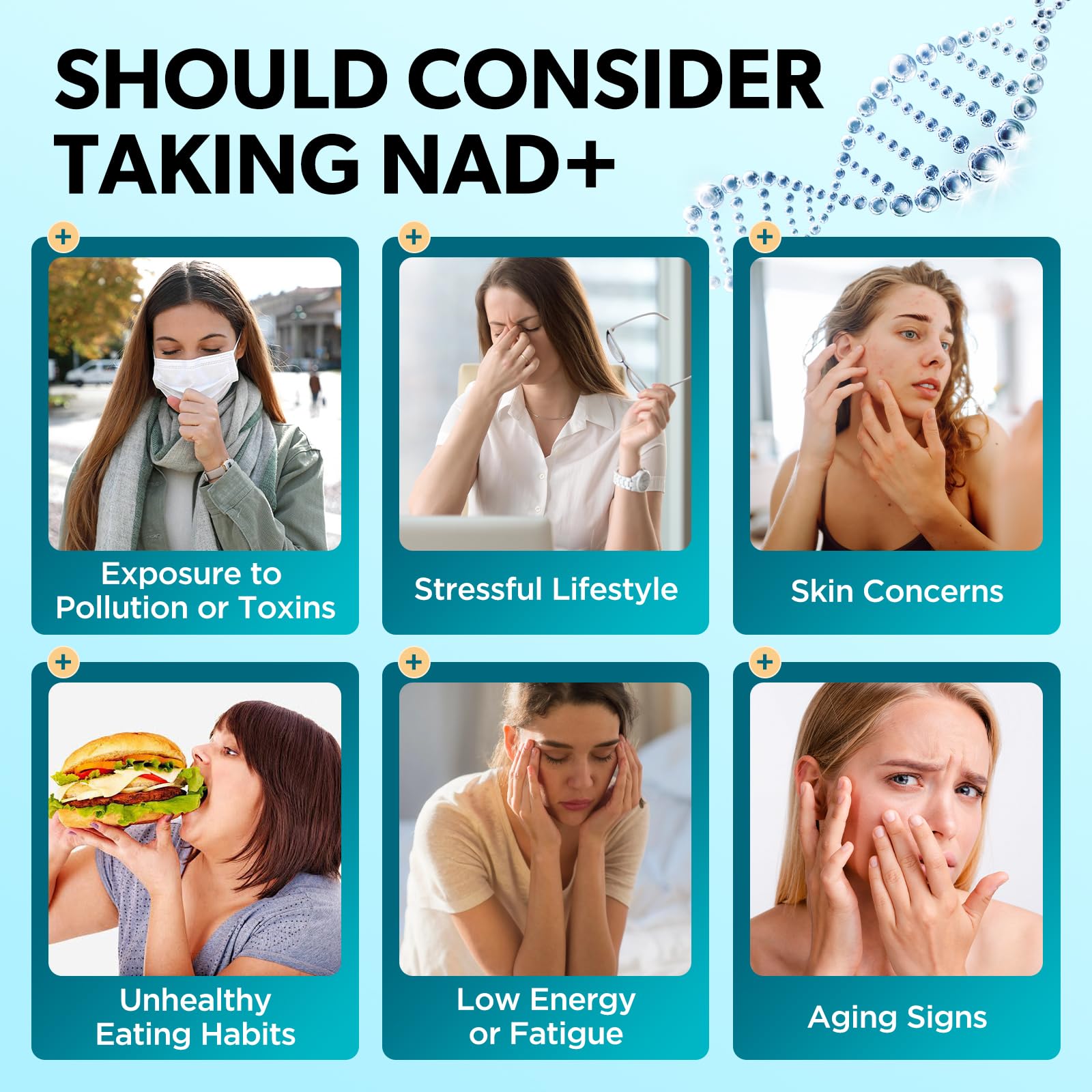 GZ HAOYUAN NAD Liquid Supplement for Women, Liposomal NAD+ Drops 1200MG with NAD Plus Resveratrol, Tmg, Quercetin, Anti-Aging, Cell Regeneration, Energy & Metabolism Support, Pineapple Flavor GZ HAOYUAN uk supplements