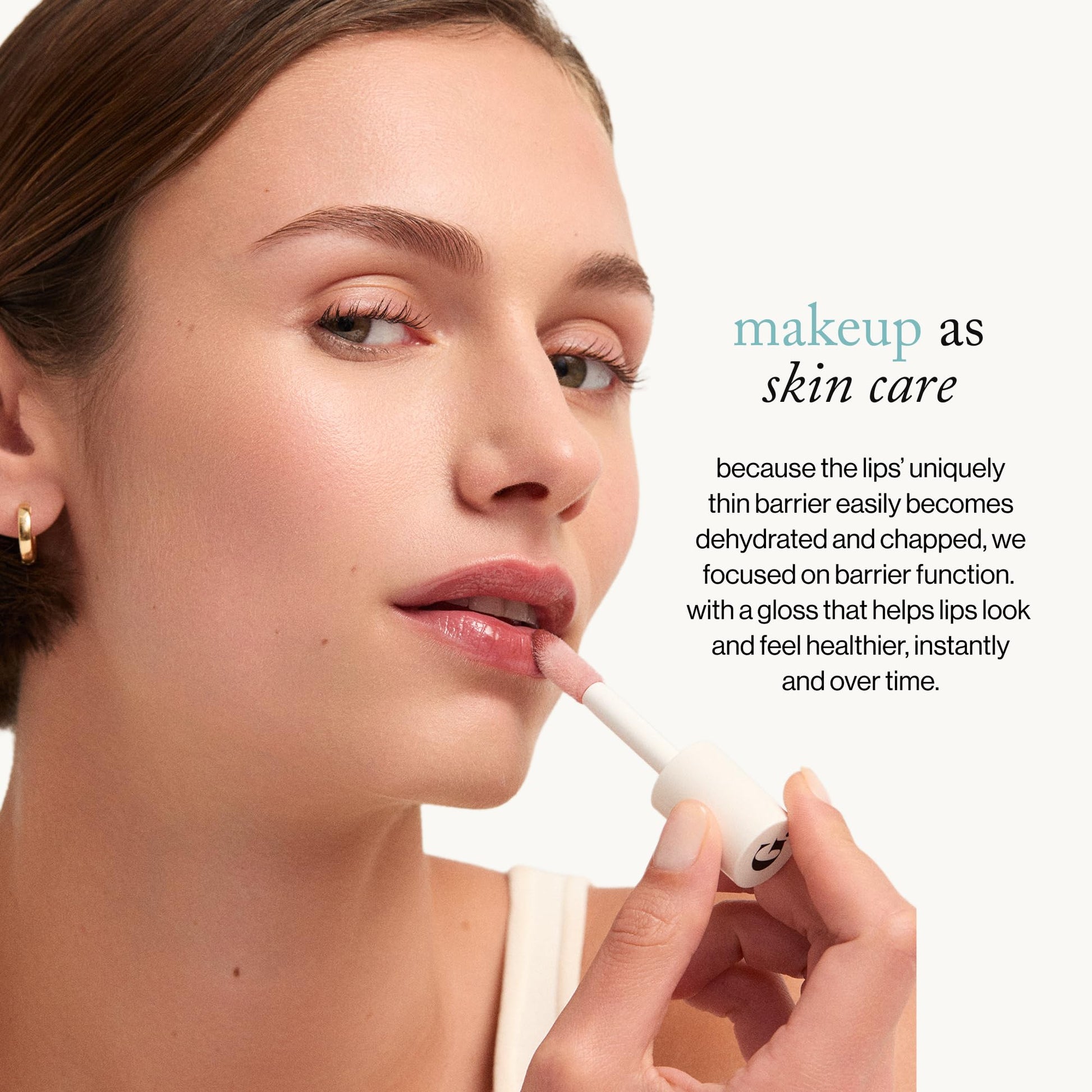goop Beauty Hydra-Barrier Gel Gloss | Hydrating Lip Gloss to Moisturize & Plump Lips | Hyaluronic Acid & Vitamin E | Blossom - Sheer Petal Pink | 0.13 oz goop uk supplements