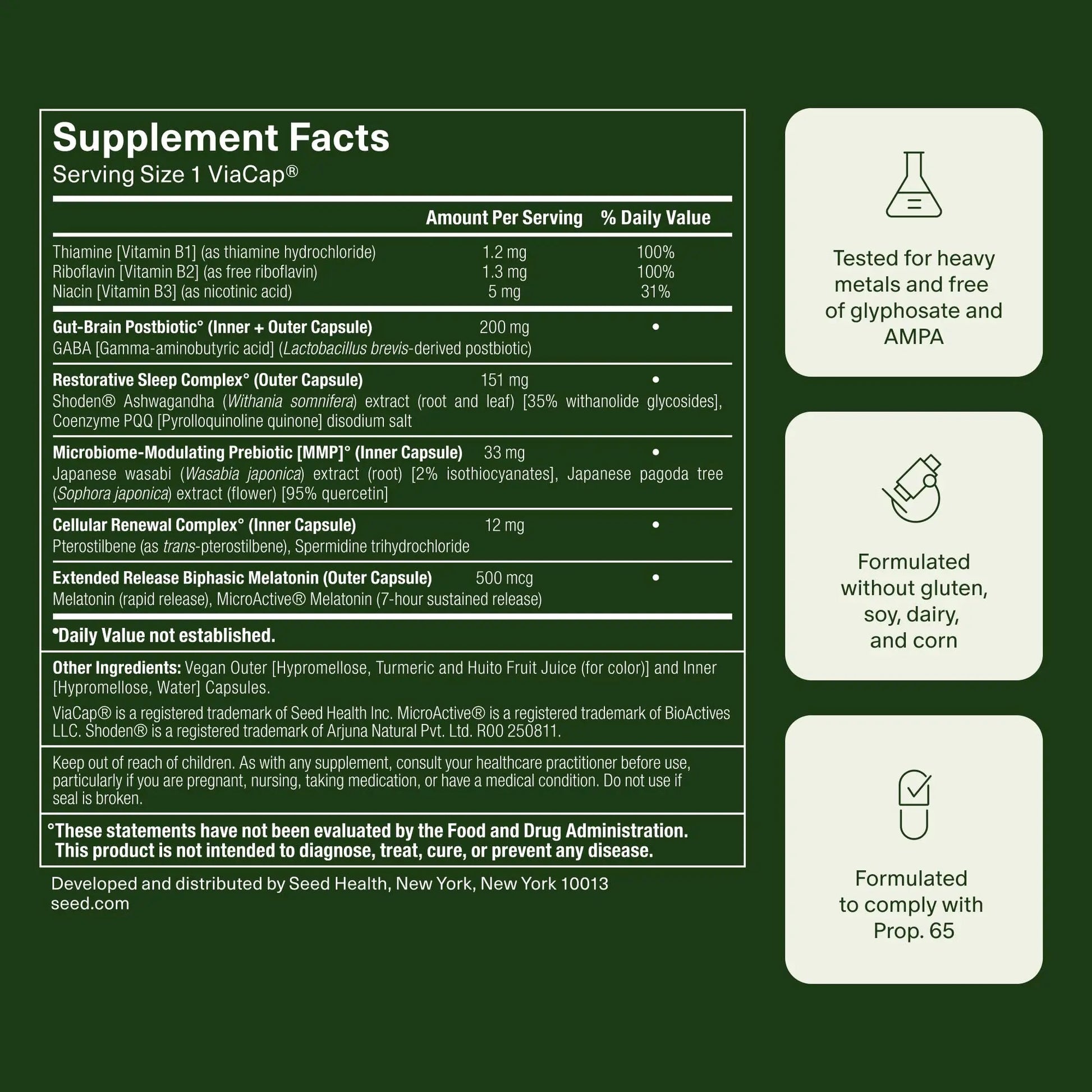Seed DM-02 Daily Multivitamin & PM-02 Sleep + Restore Bundle - Multivitamin and Sleep Aid for Women and Men - Vegan - 30-Day Supply Seed uk supplements