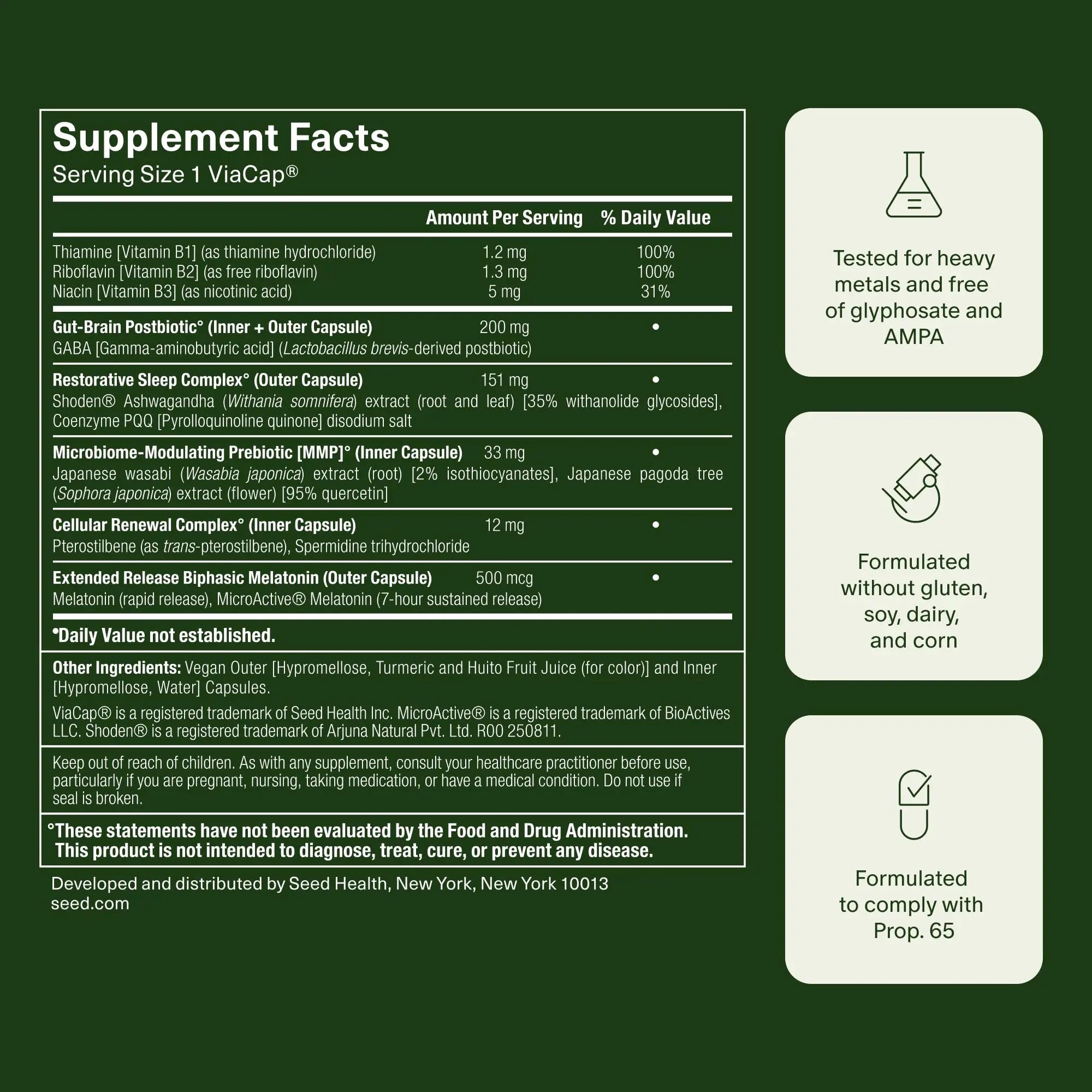 Seed DM-02 Daily Multivitamin & PM-02 Sleep + Restore Bundle - Multivitamin and Sleep Aid for Women and Men - Vegan - 30-Day Supply Seed uk supplements